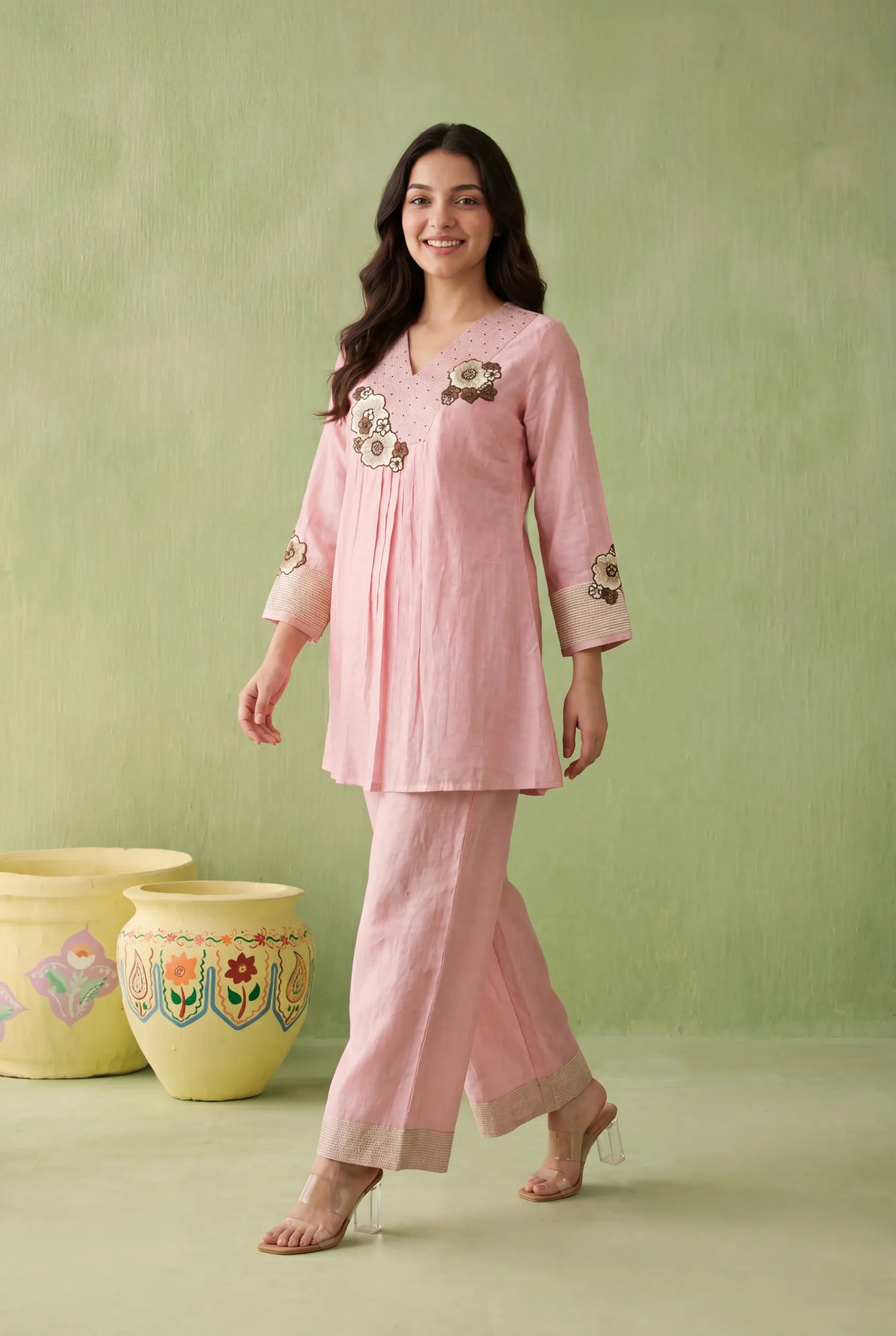 Blush Floral Co-Ord Set