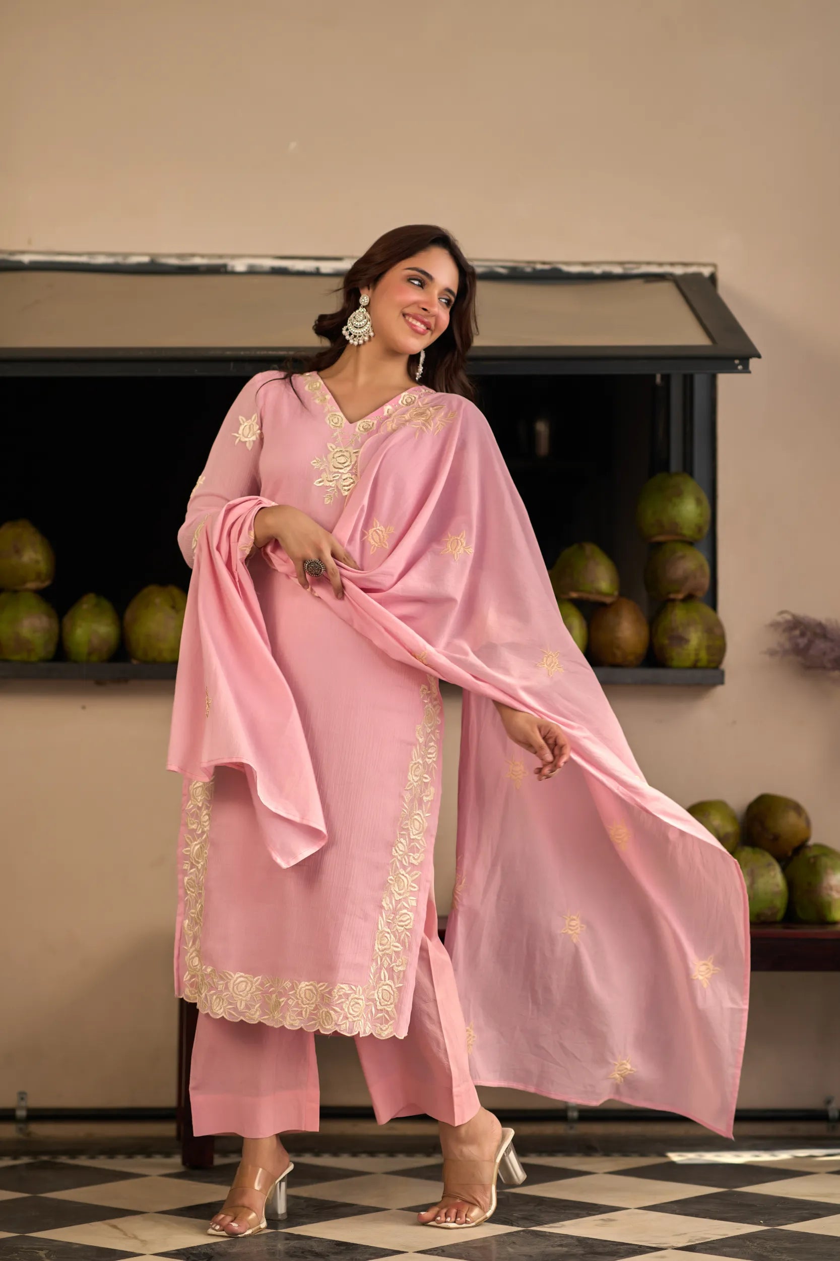 Blush Petal Kurta Set
