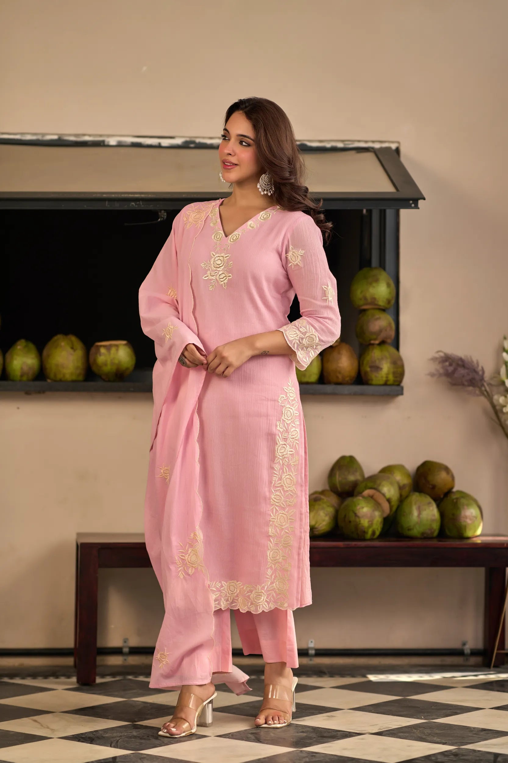 Blush Petal Kurta Set