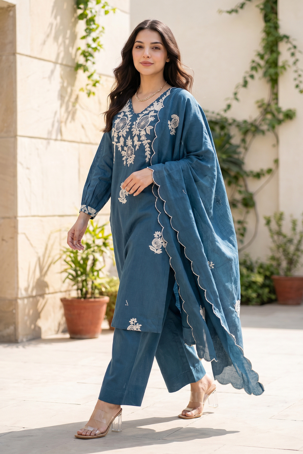 Midnight Blossom Suit Set