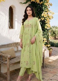 Mint Petal Grace Kurta Set