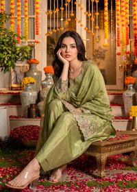 Sage Petal Royale Swiss Tissue Suit Set