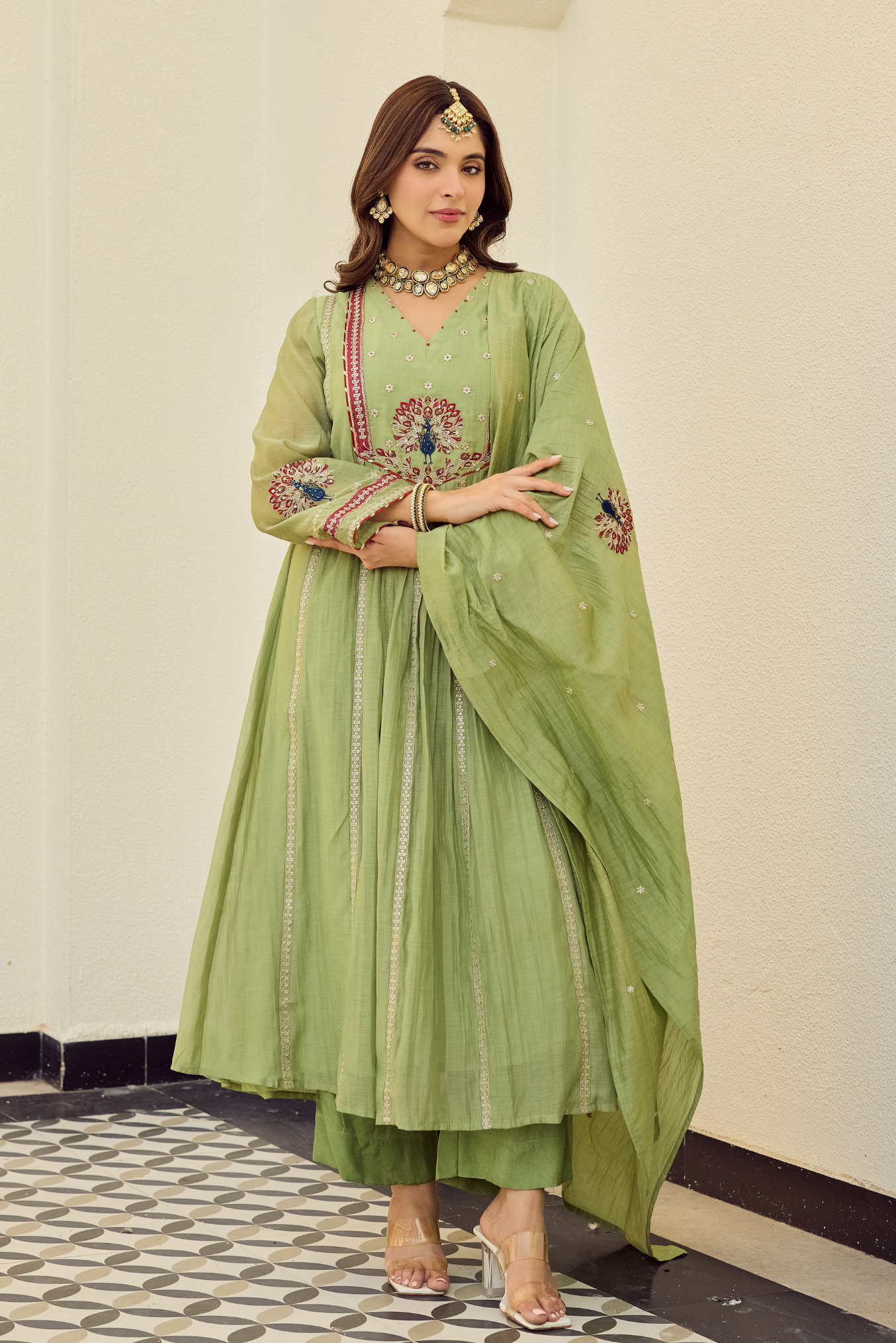 Pista Grace Embroidered Suit Set