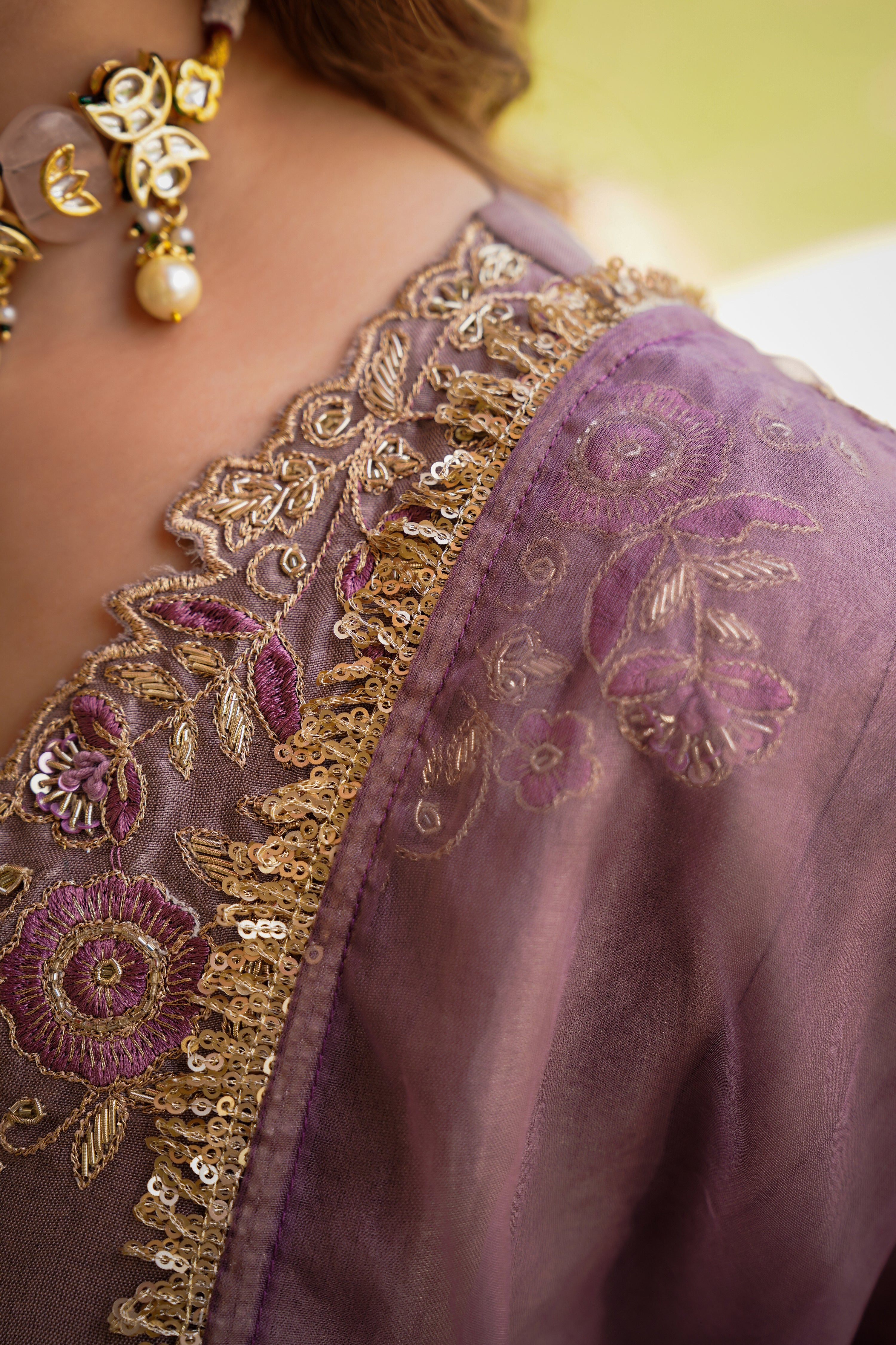 Plum Mist Aura Russian Suit Set