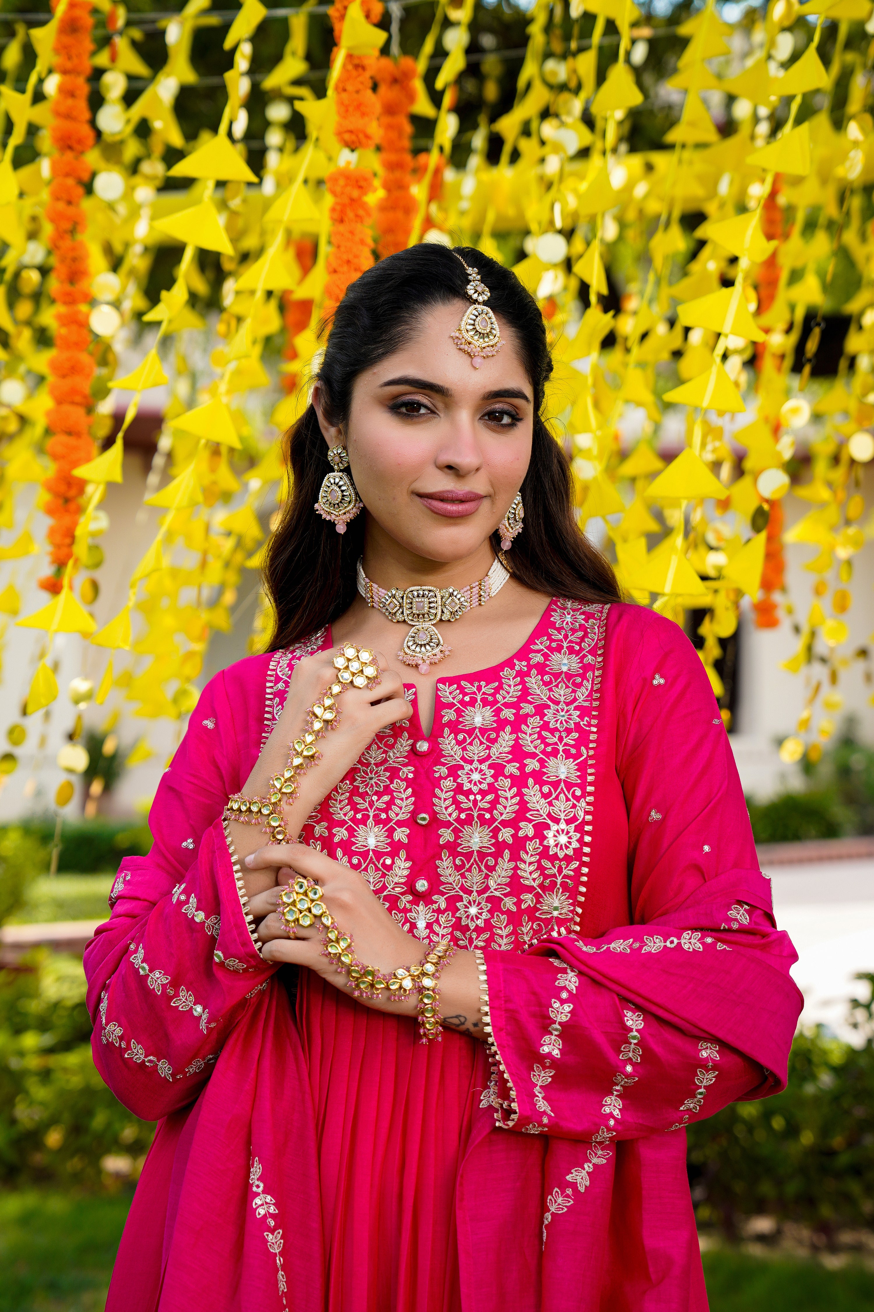 Rani Zari Pink Suit Set
