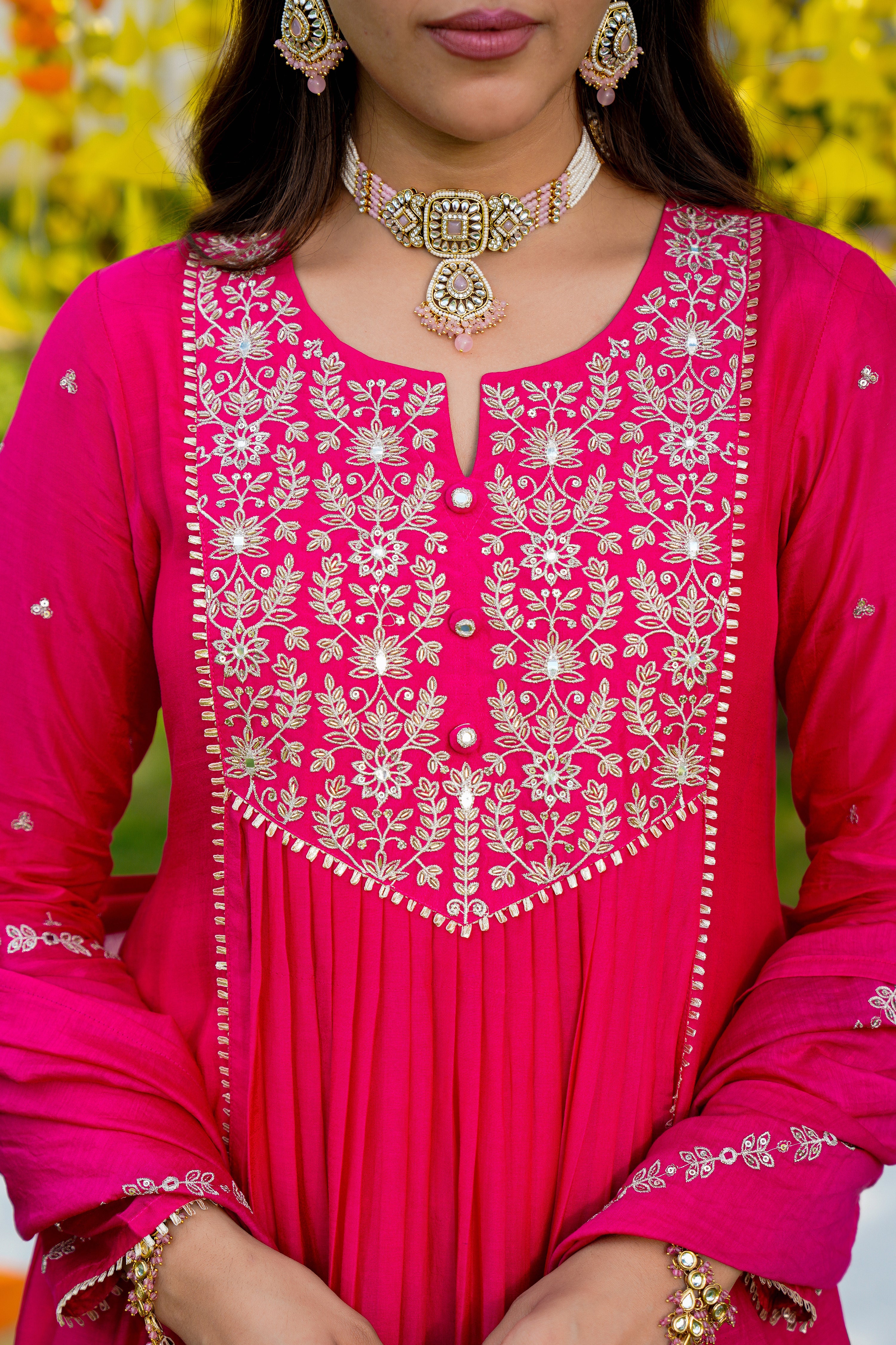 Rani Zari Pink Suit Set