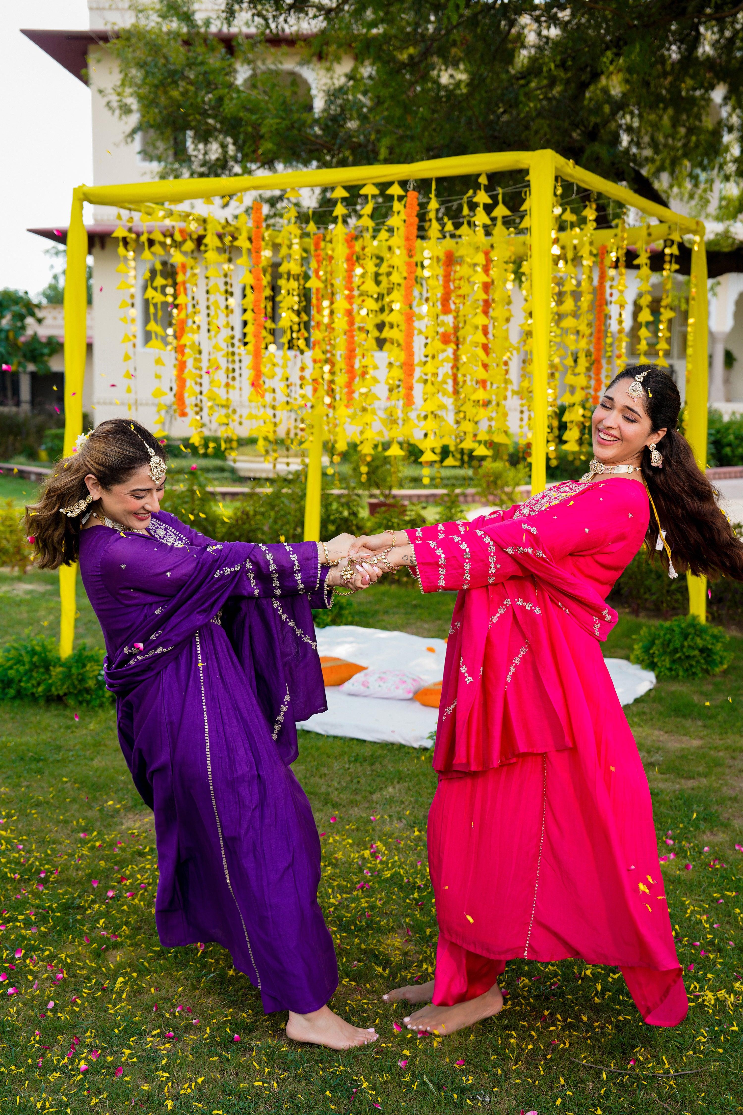 Royal Zari Purple Suit Set