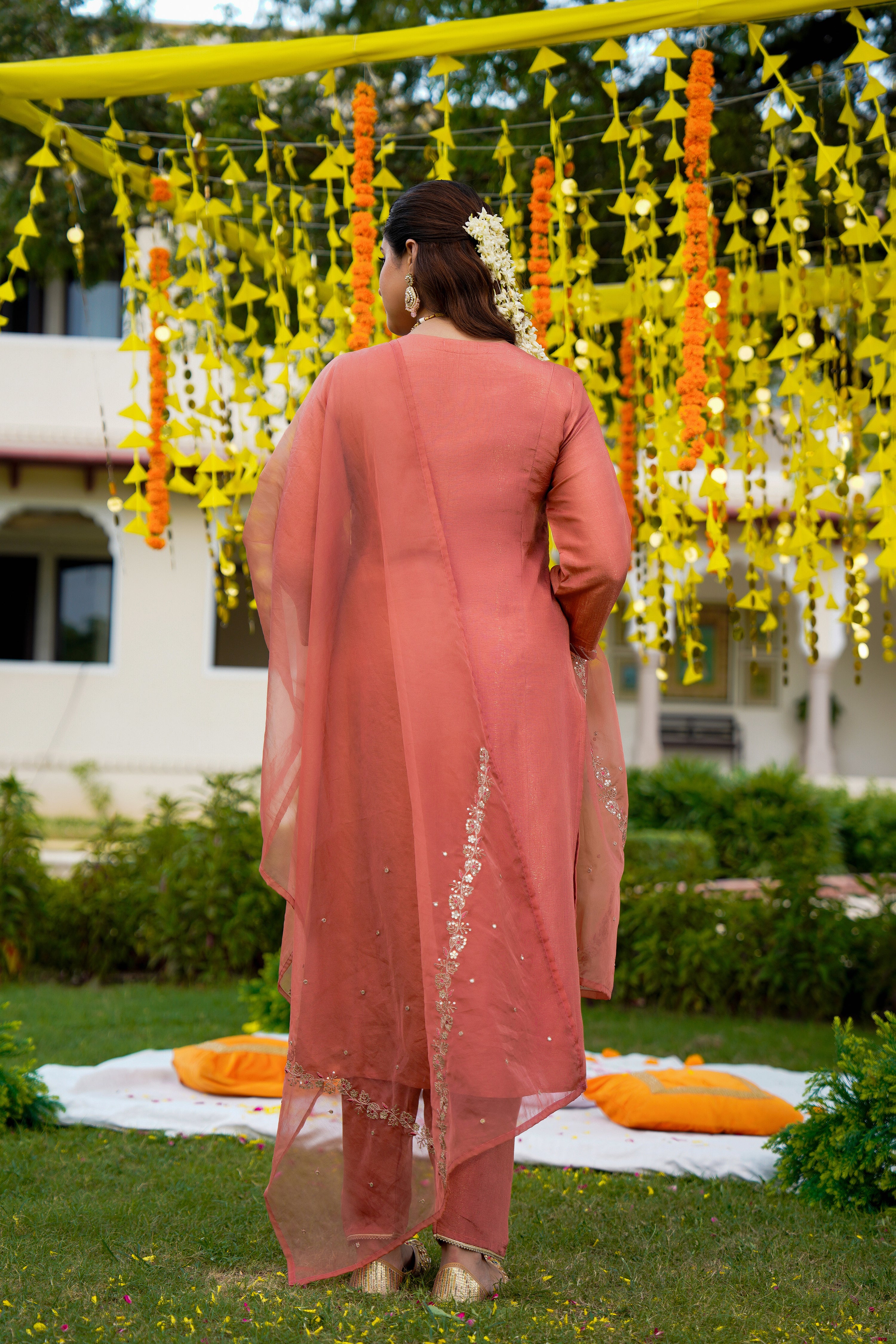 Blush Coral Glow Suit Set