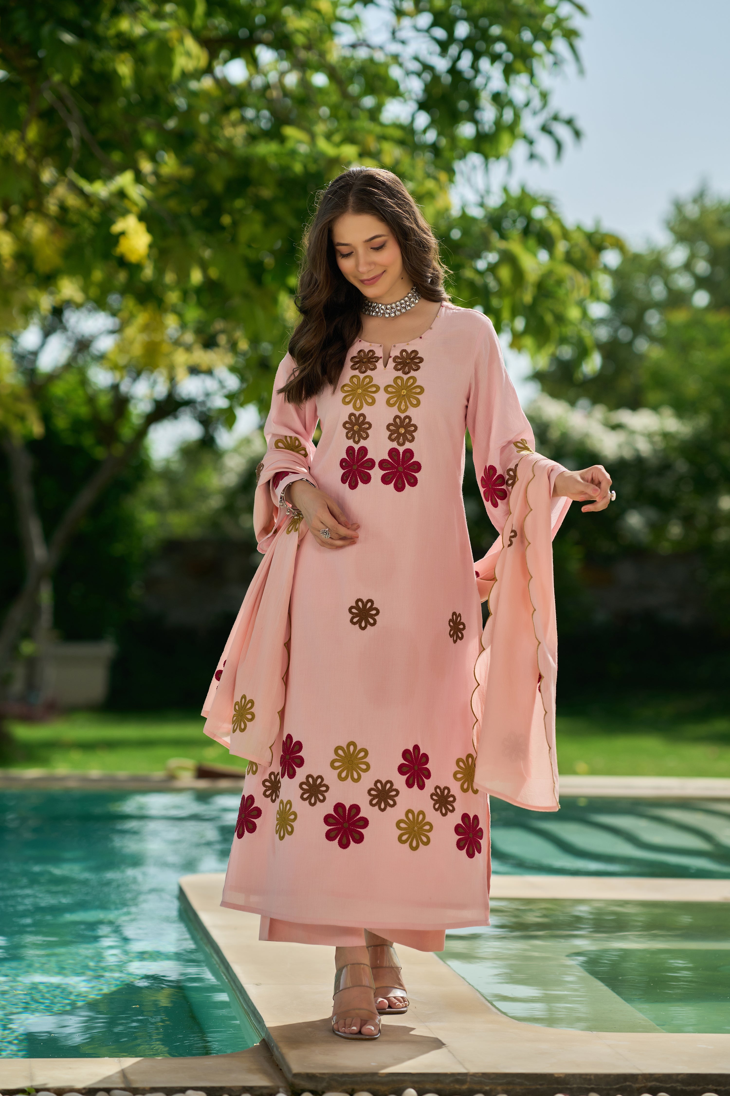 Blush Flora Suit Set