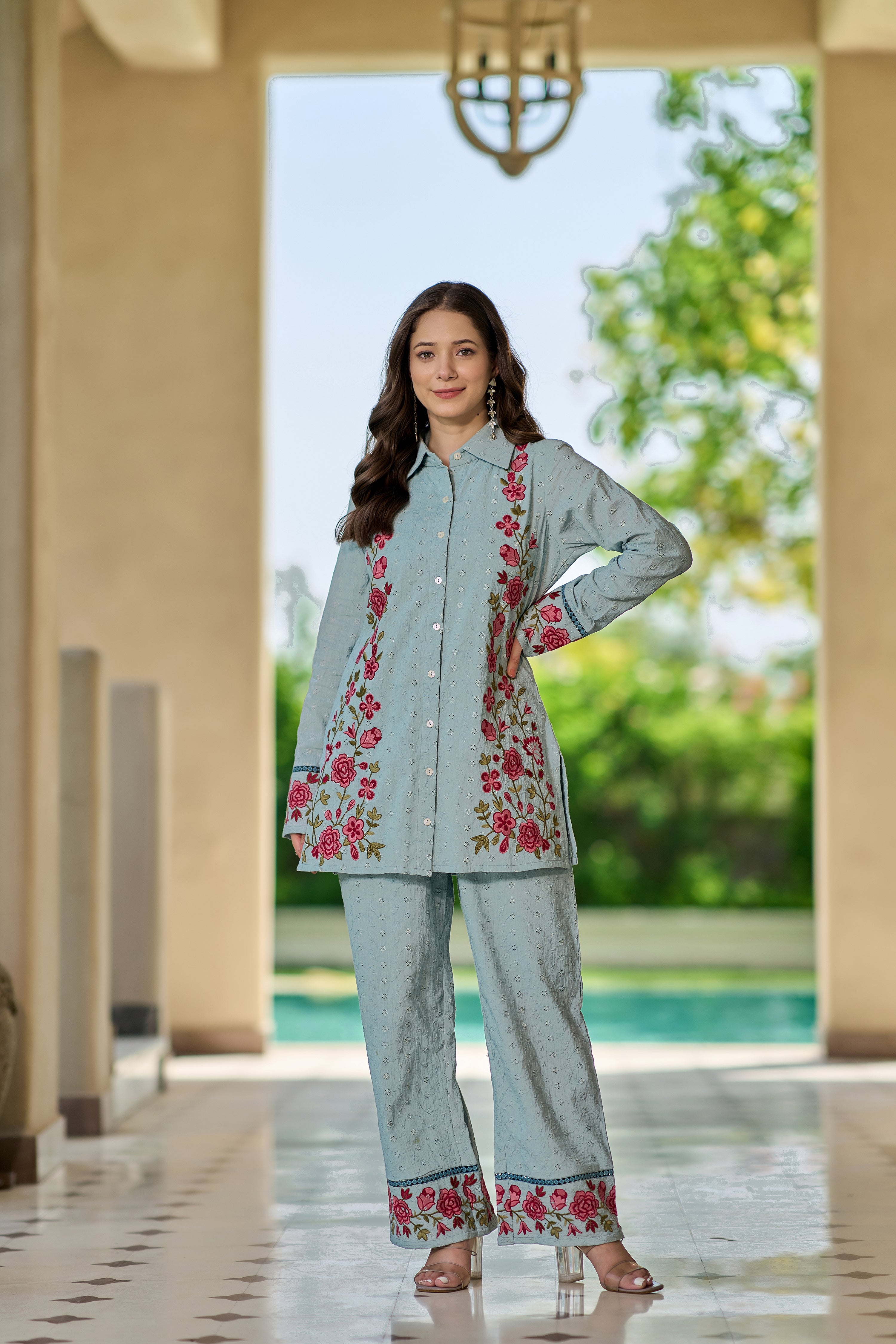 Powder Blue Co-Ord Set
