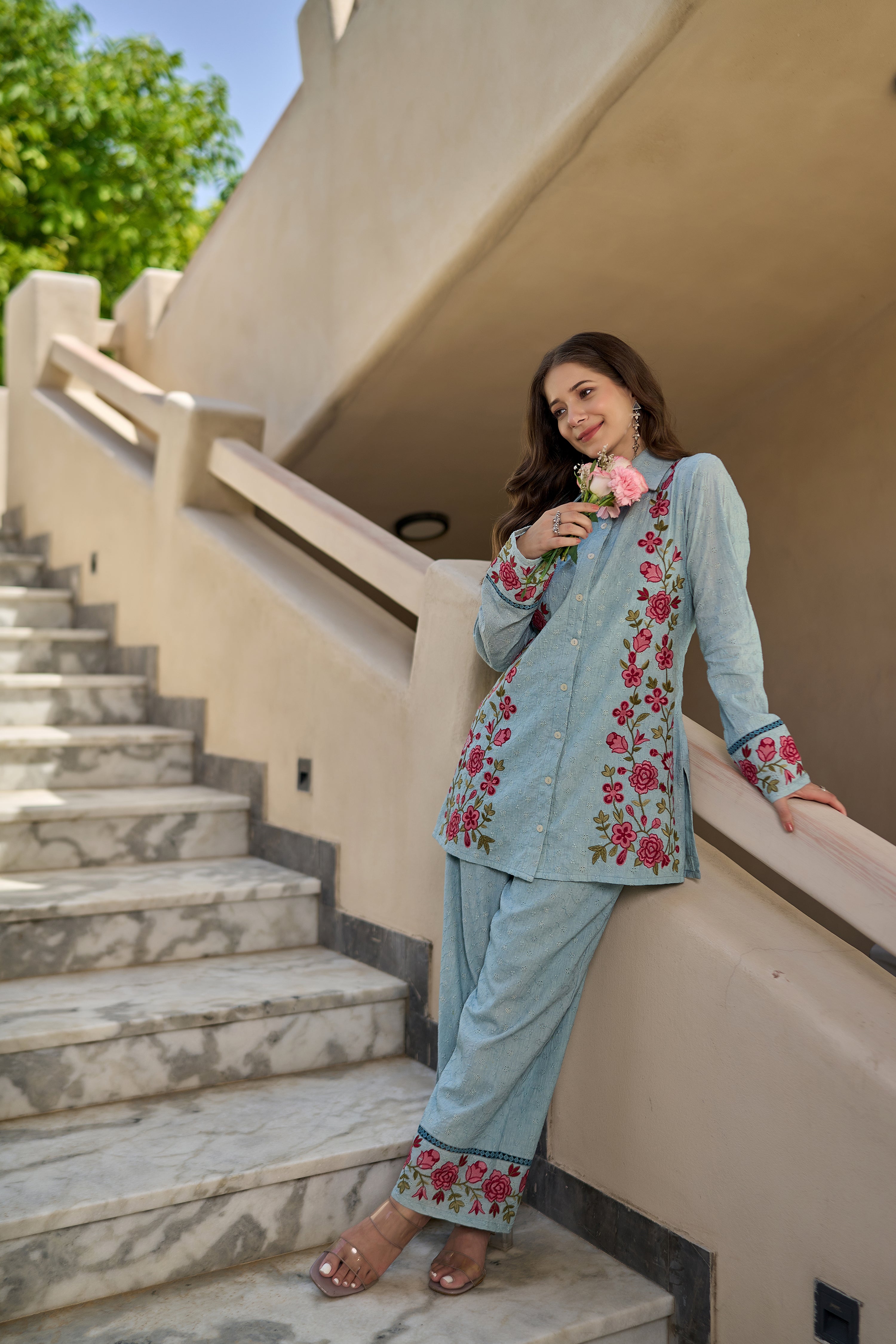 Powder Blue Co-Ord Set