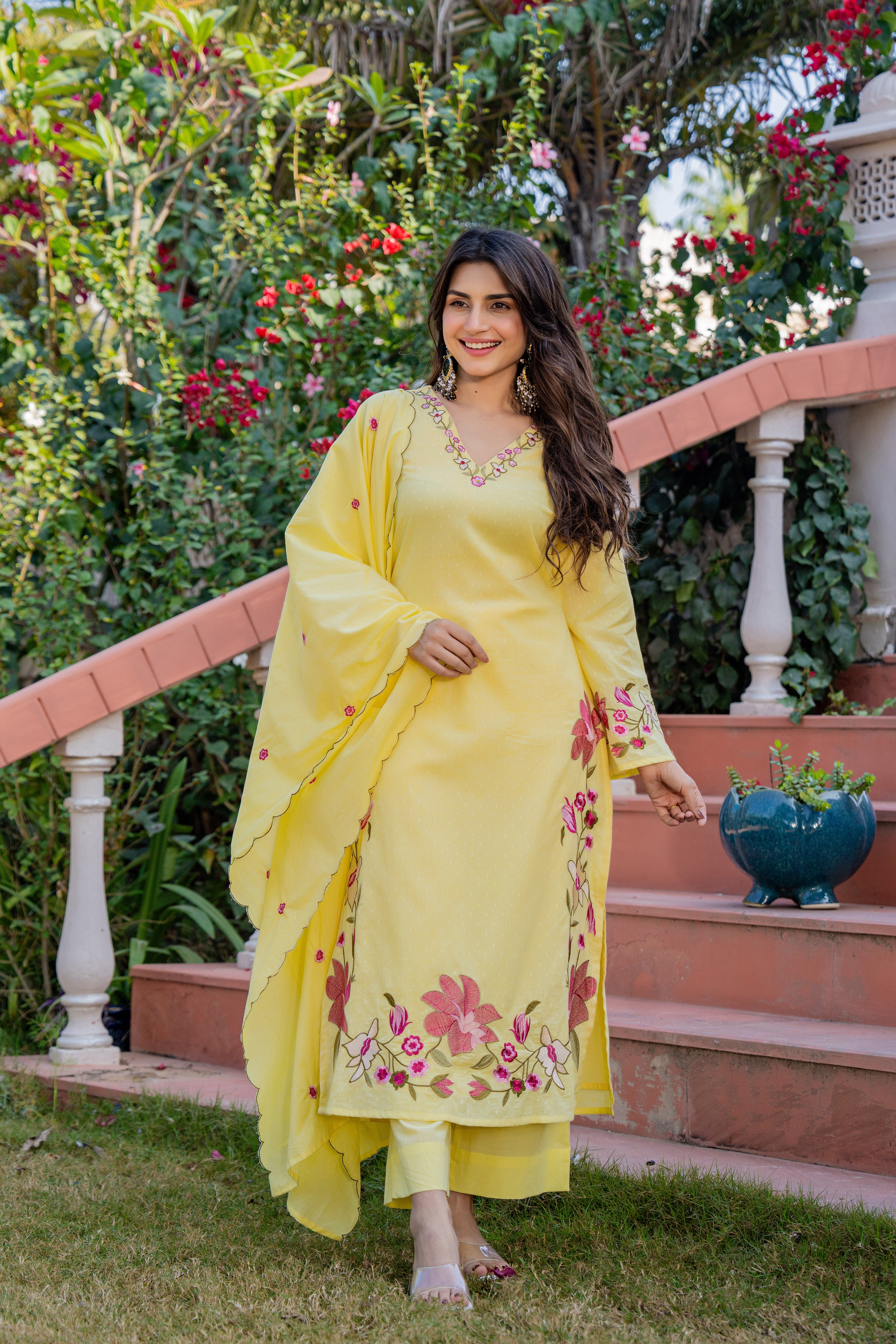 Yellow Petal Suit Set