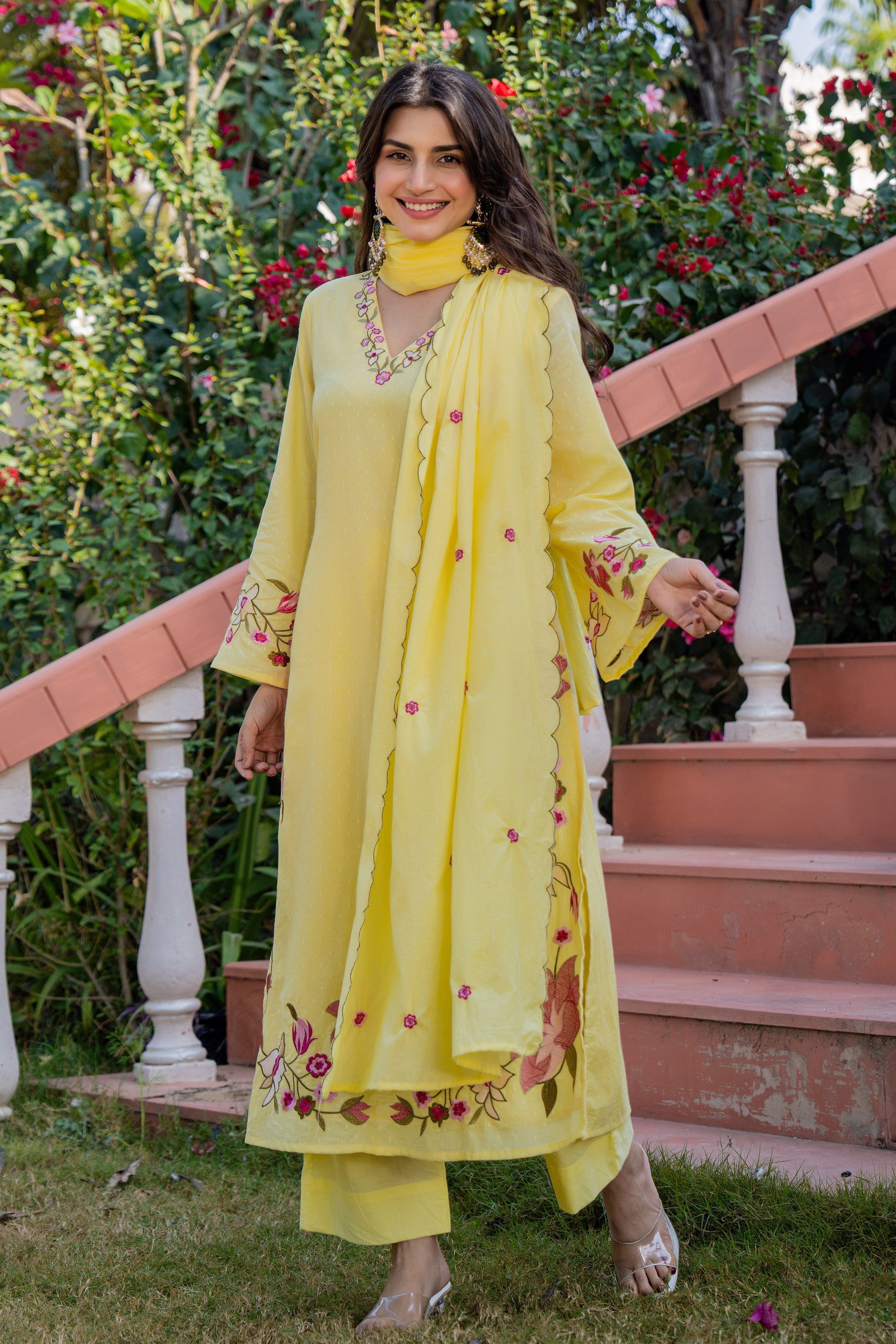 Yellow Petal Suit Set