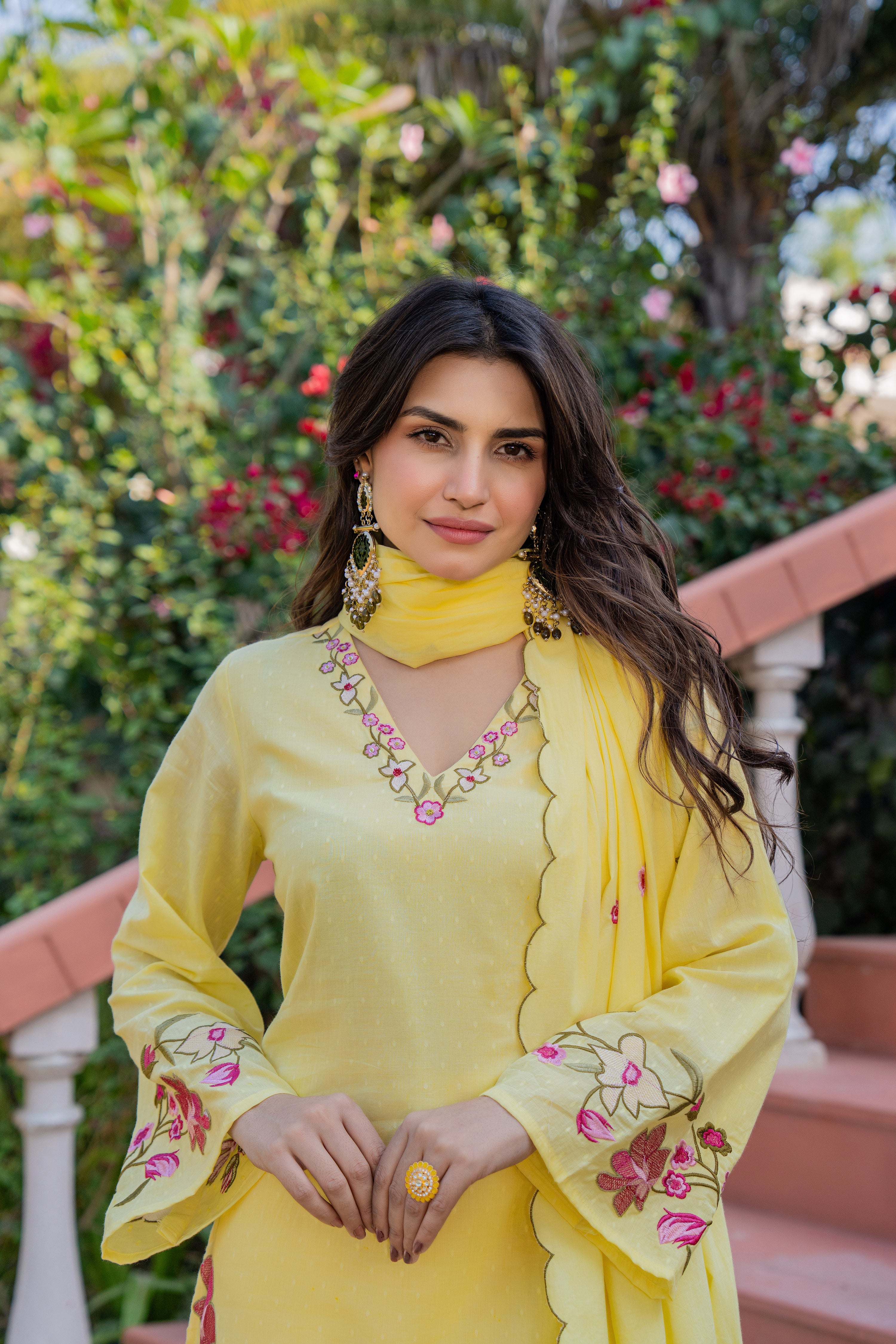 Yellow Petal Suit Set