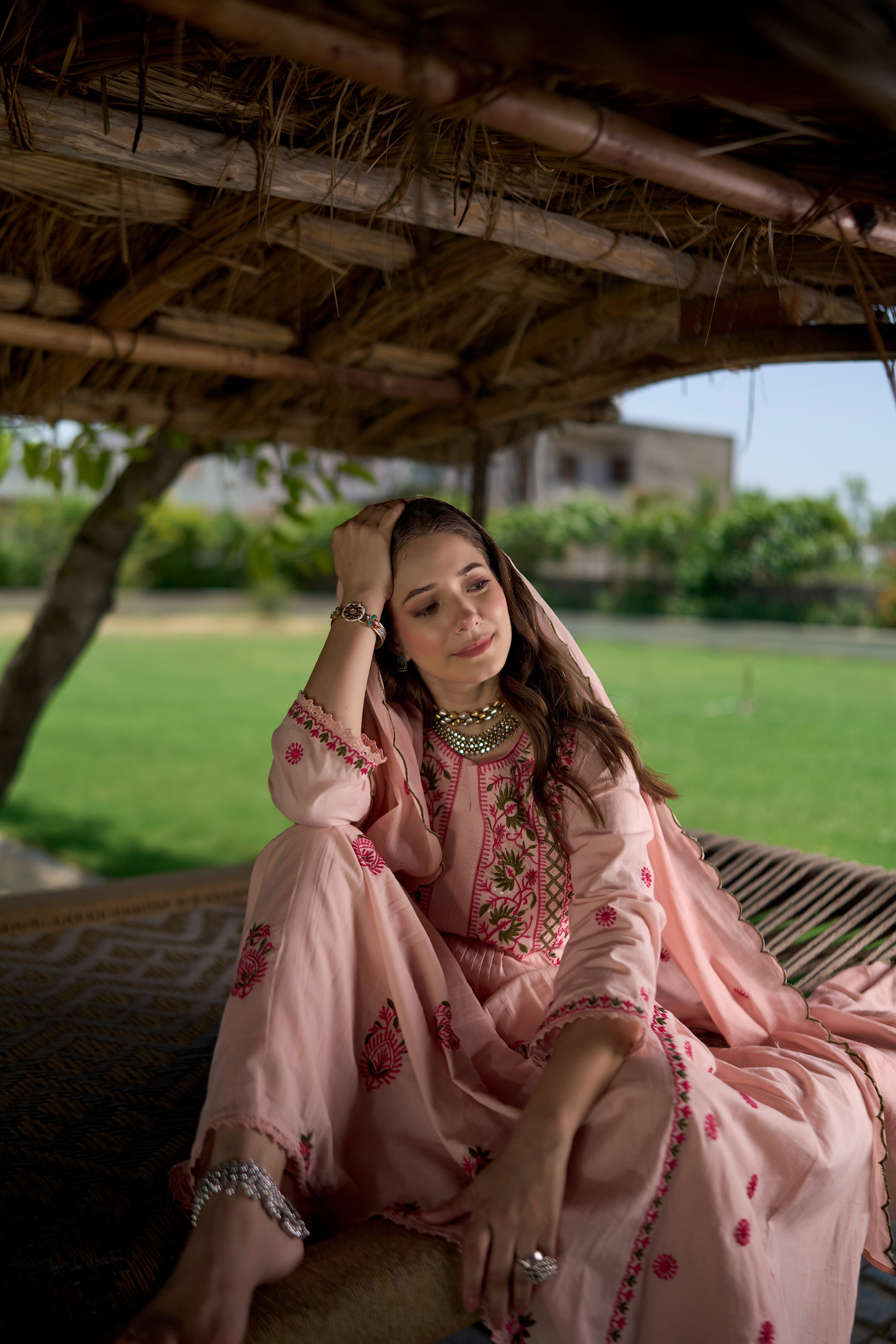 Pink Blossom Suit Set
