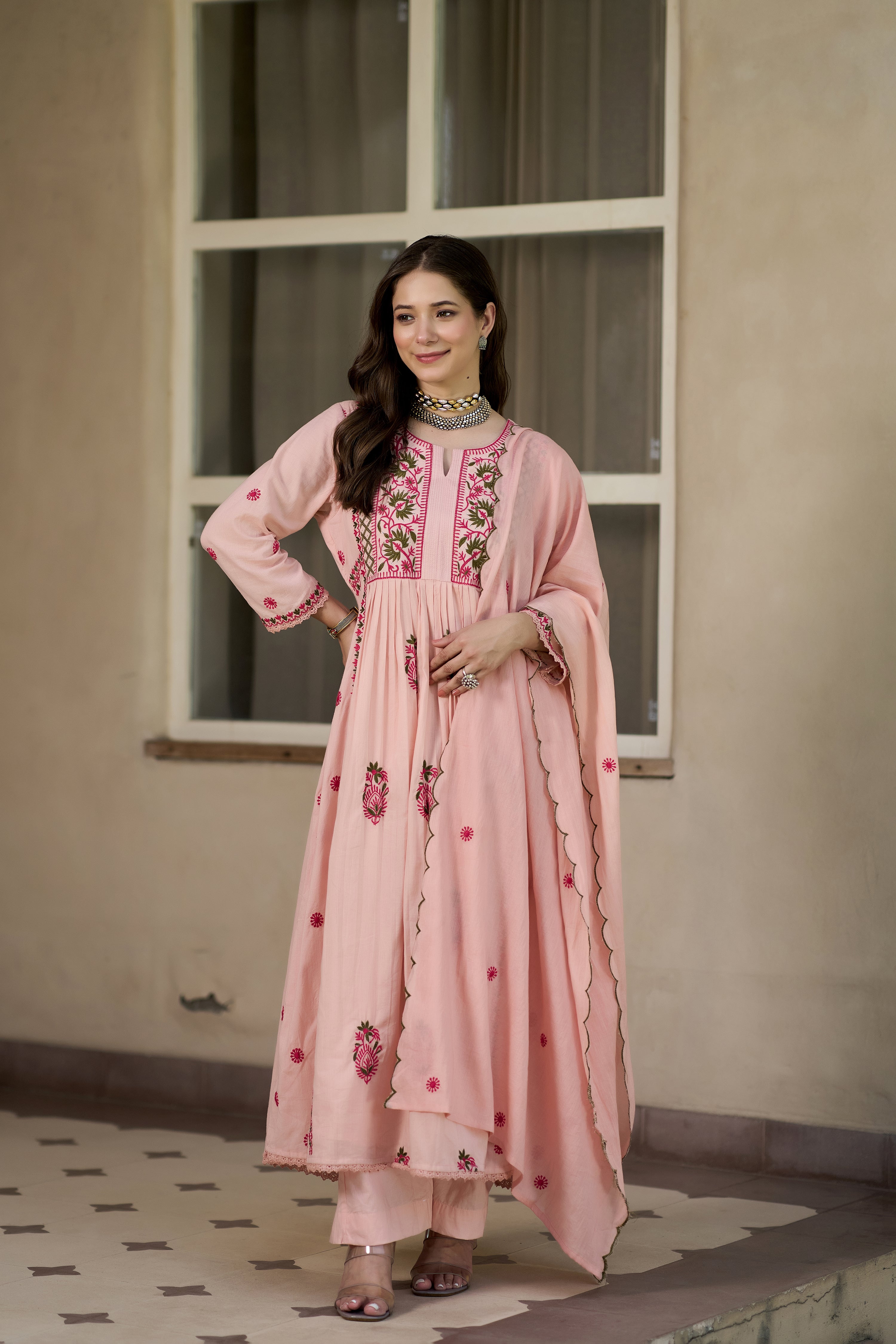 Pink Blossom Suit Set