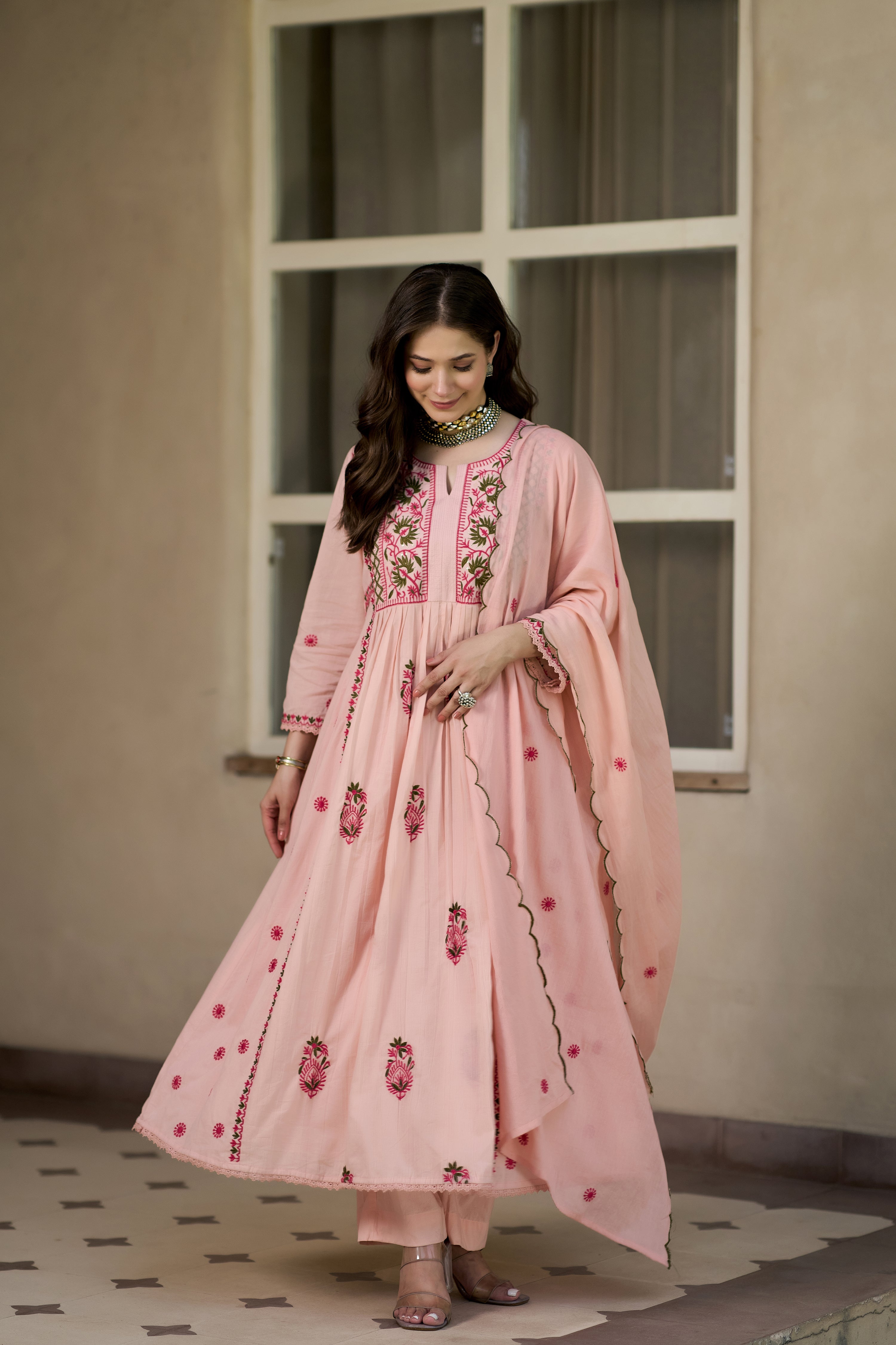 Pink Blossom Suit Set