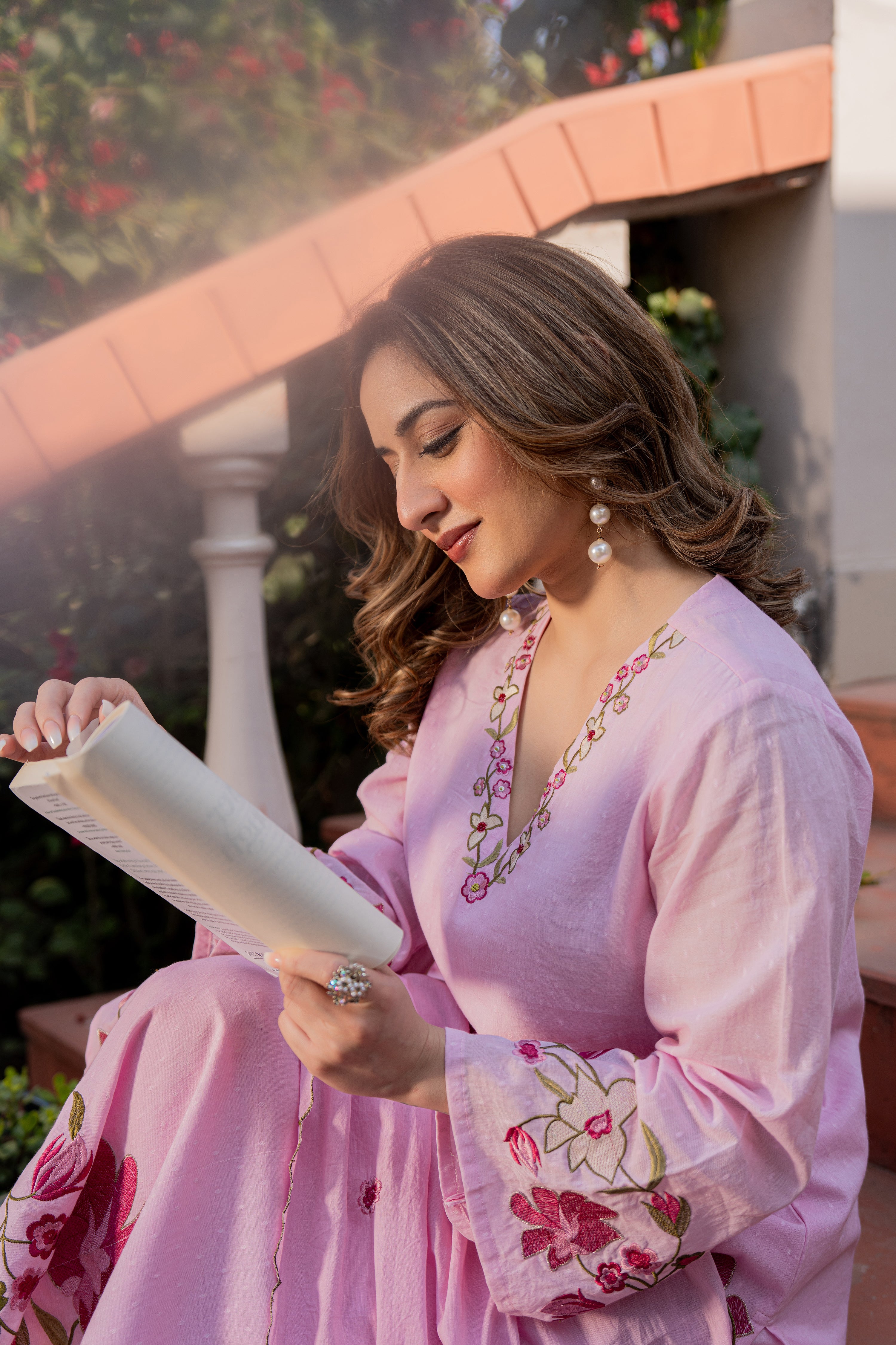 Rose Blush Bloom Suit Set