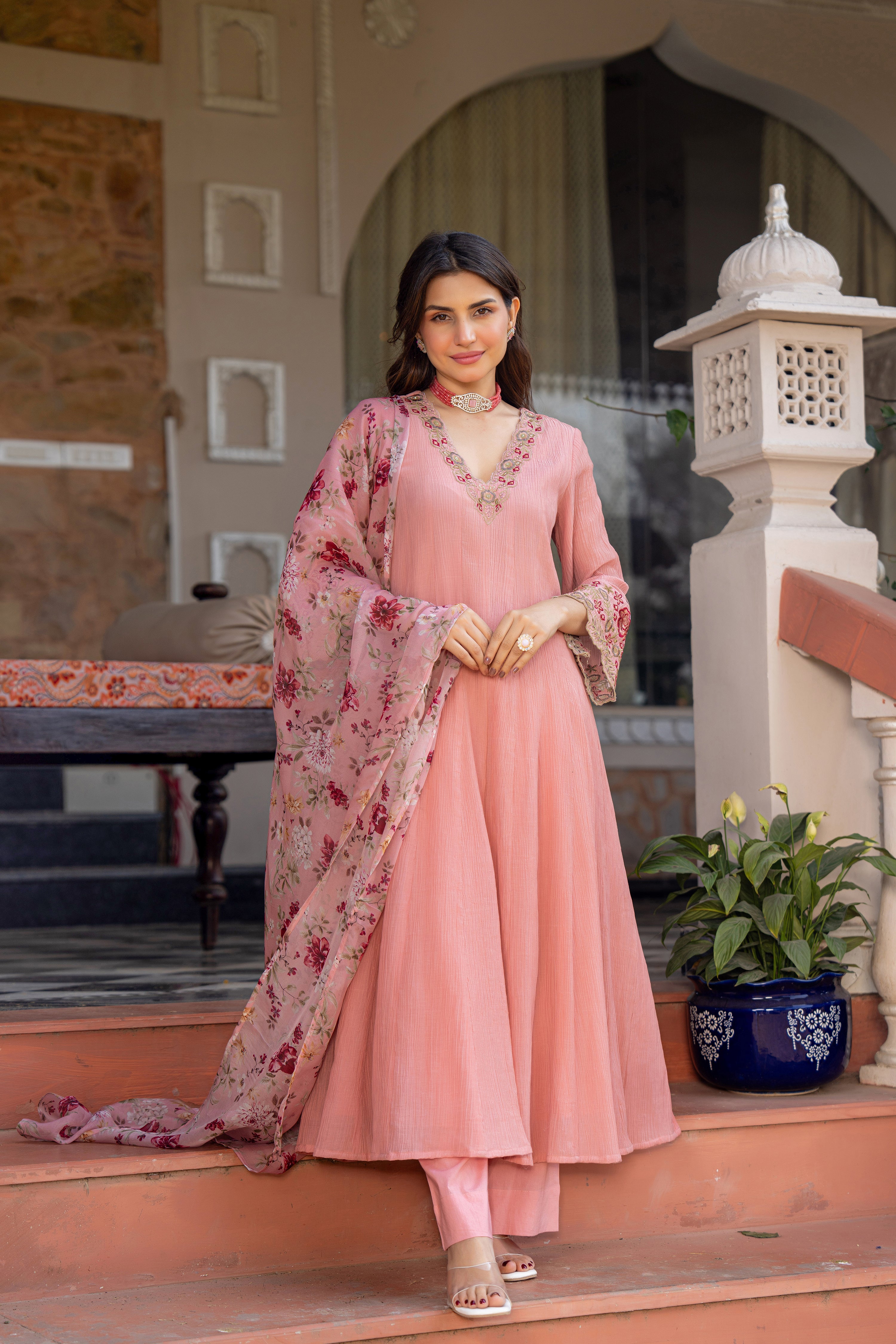 Blush Petal Pink Suit Set