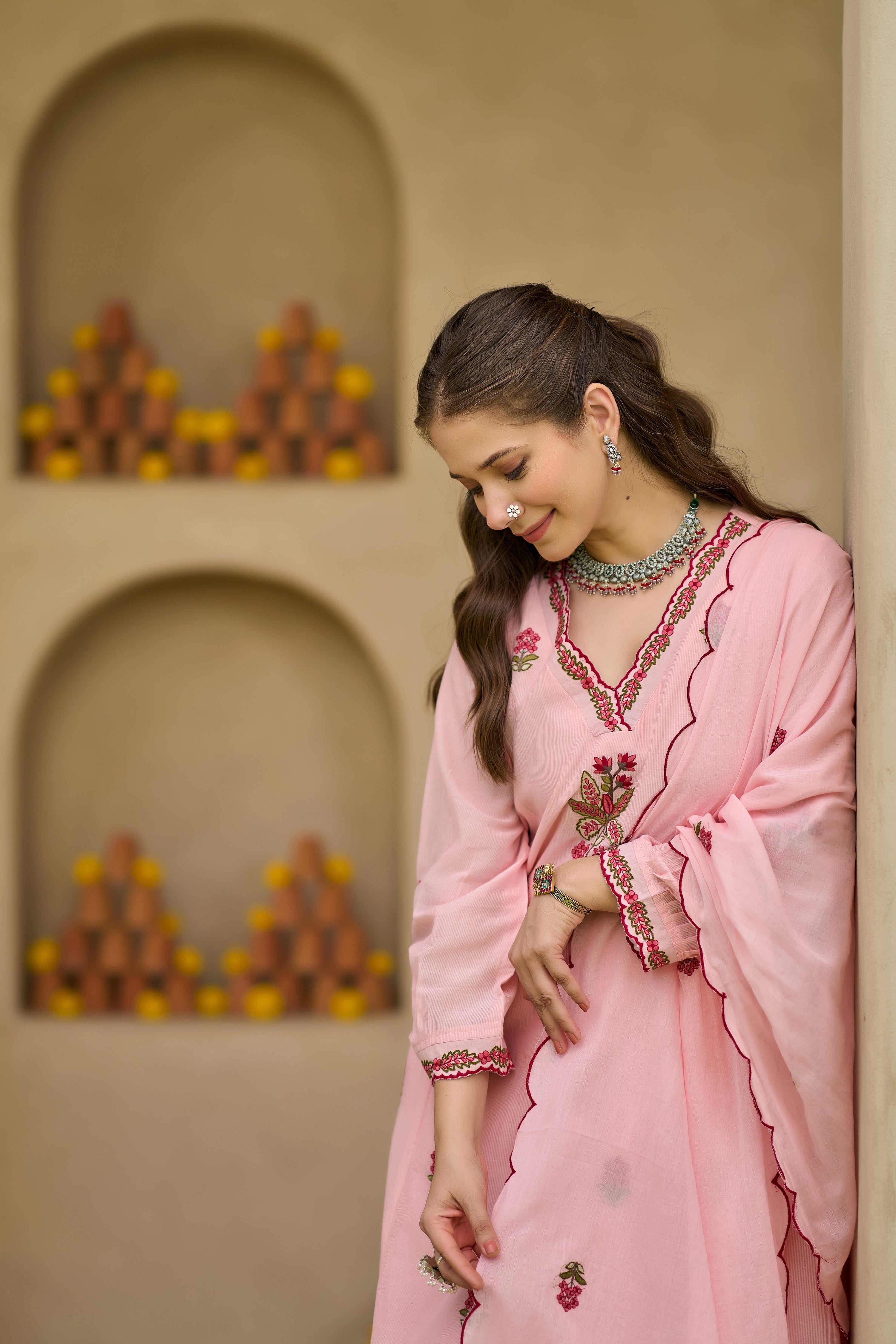 Pink Blossom Suit Set