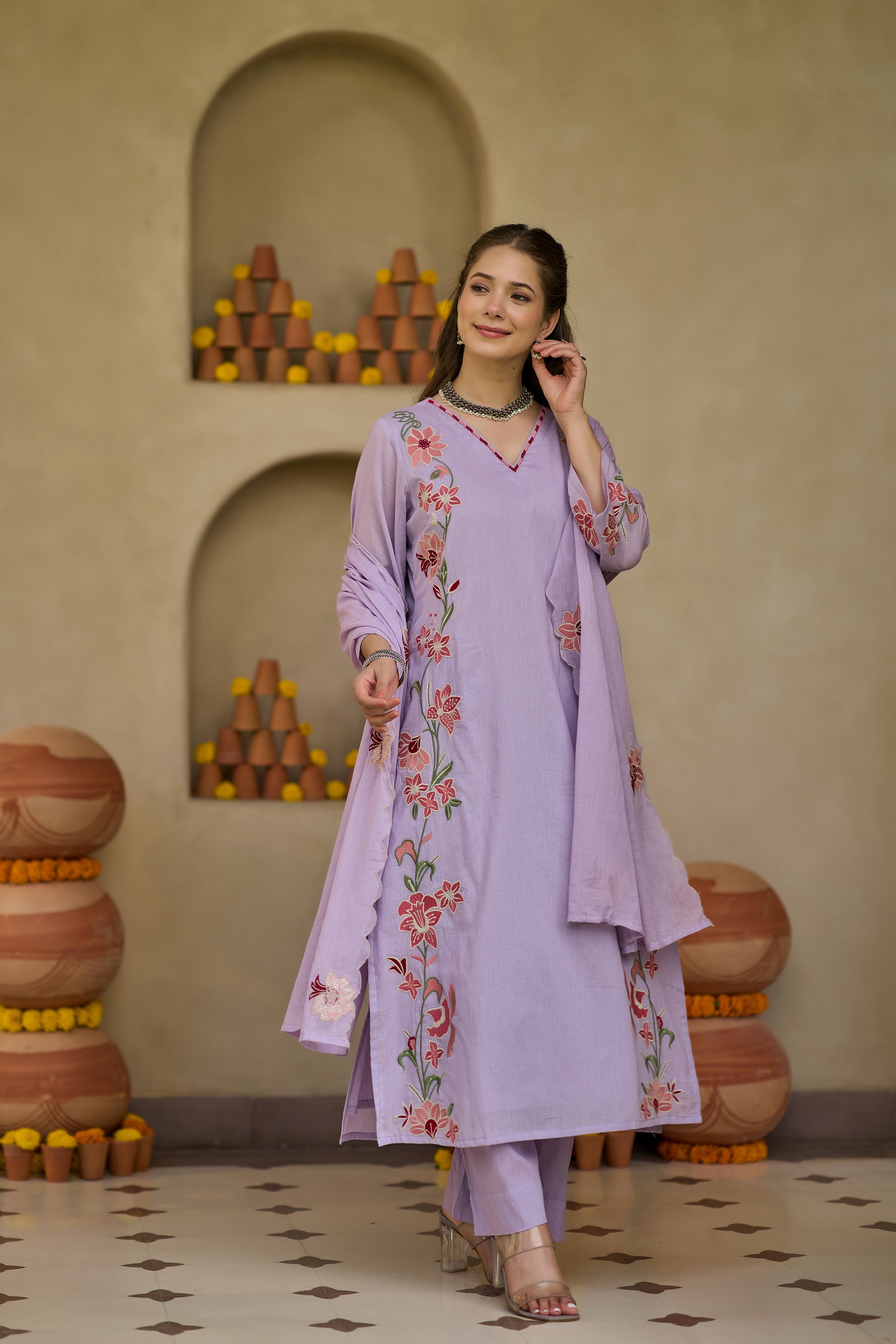 Lavender Blossom Suit Set