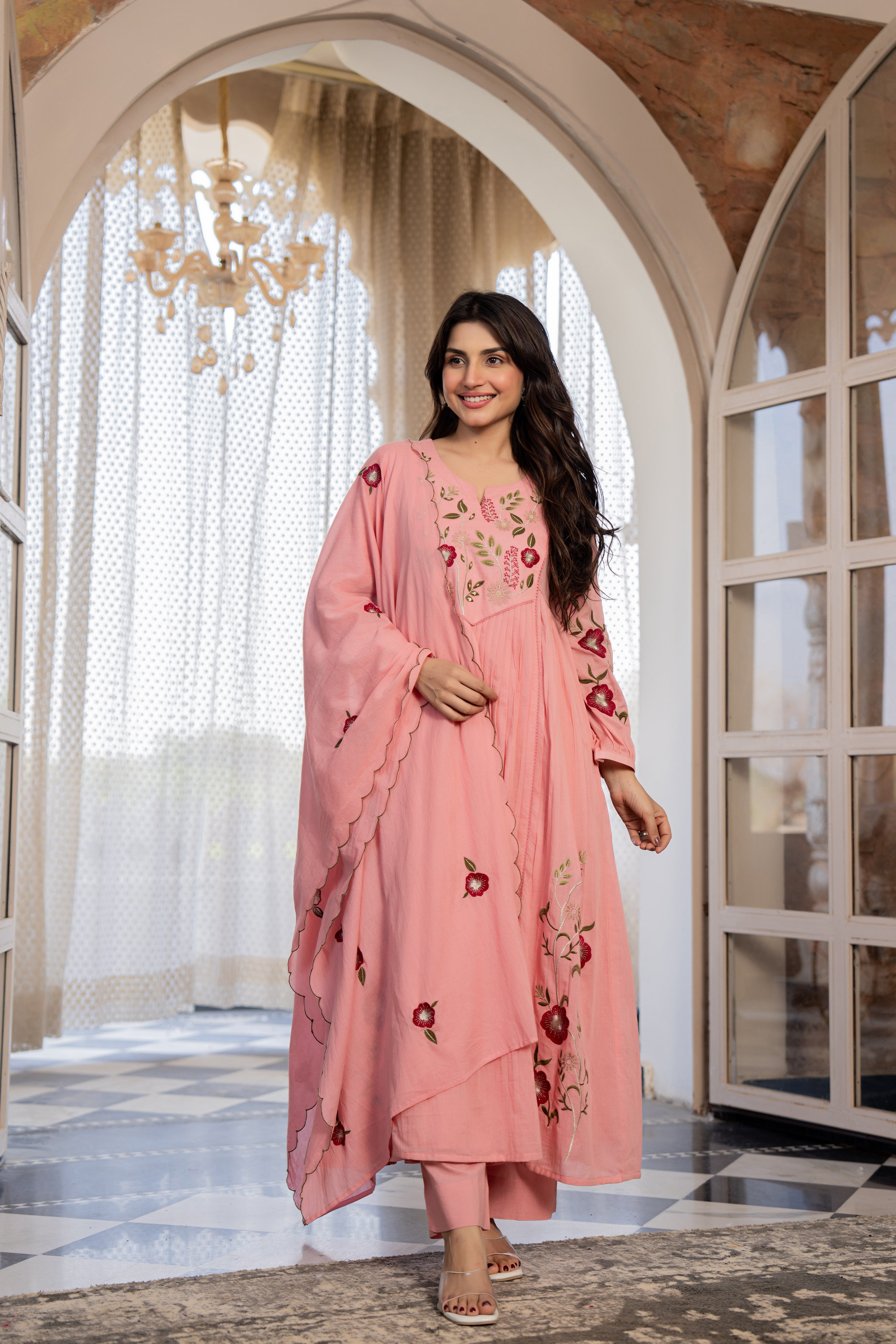 Peach Muse Suit Set