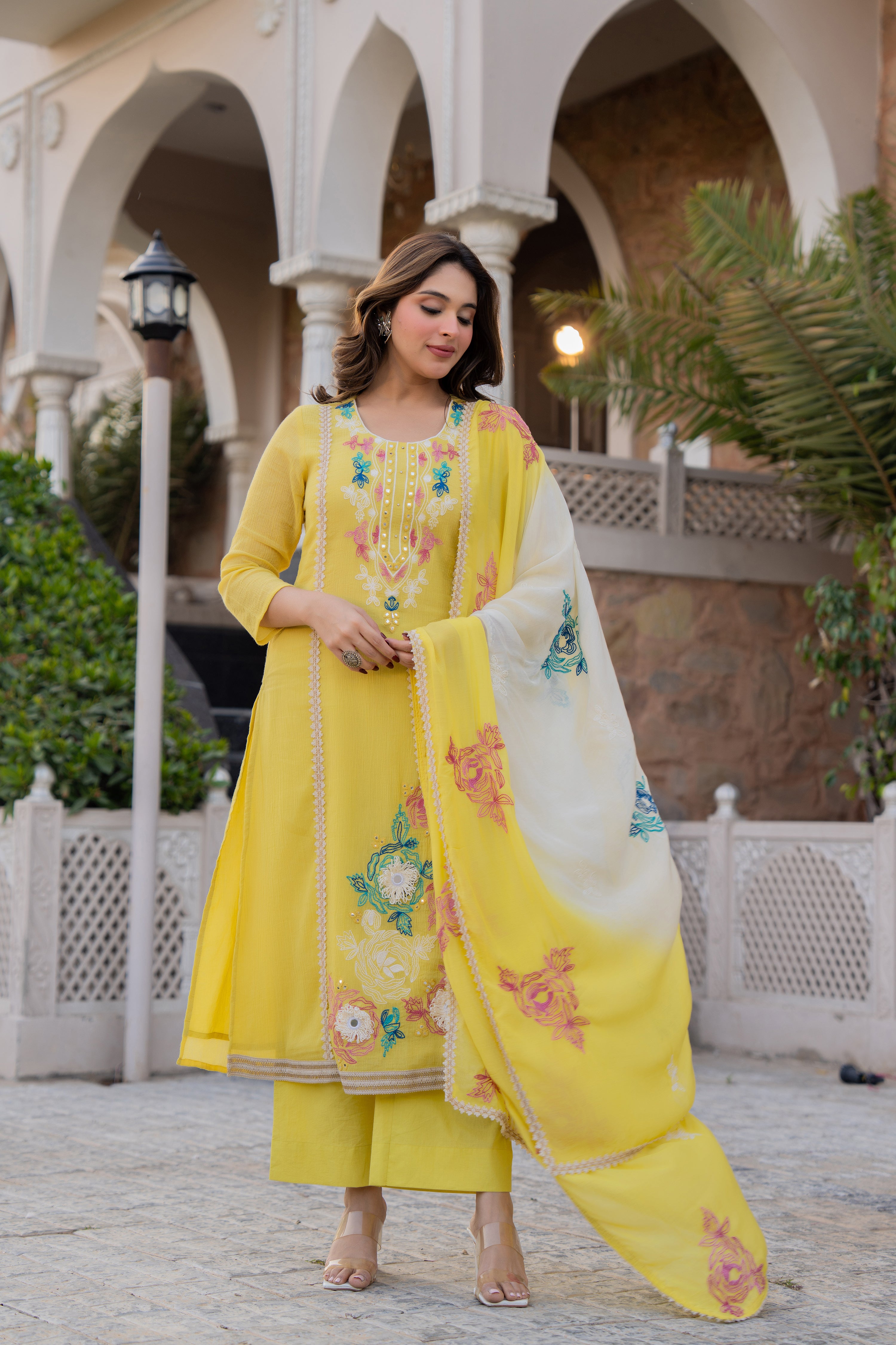 Sunlit Haldi Suit Set