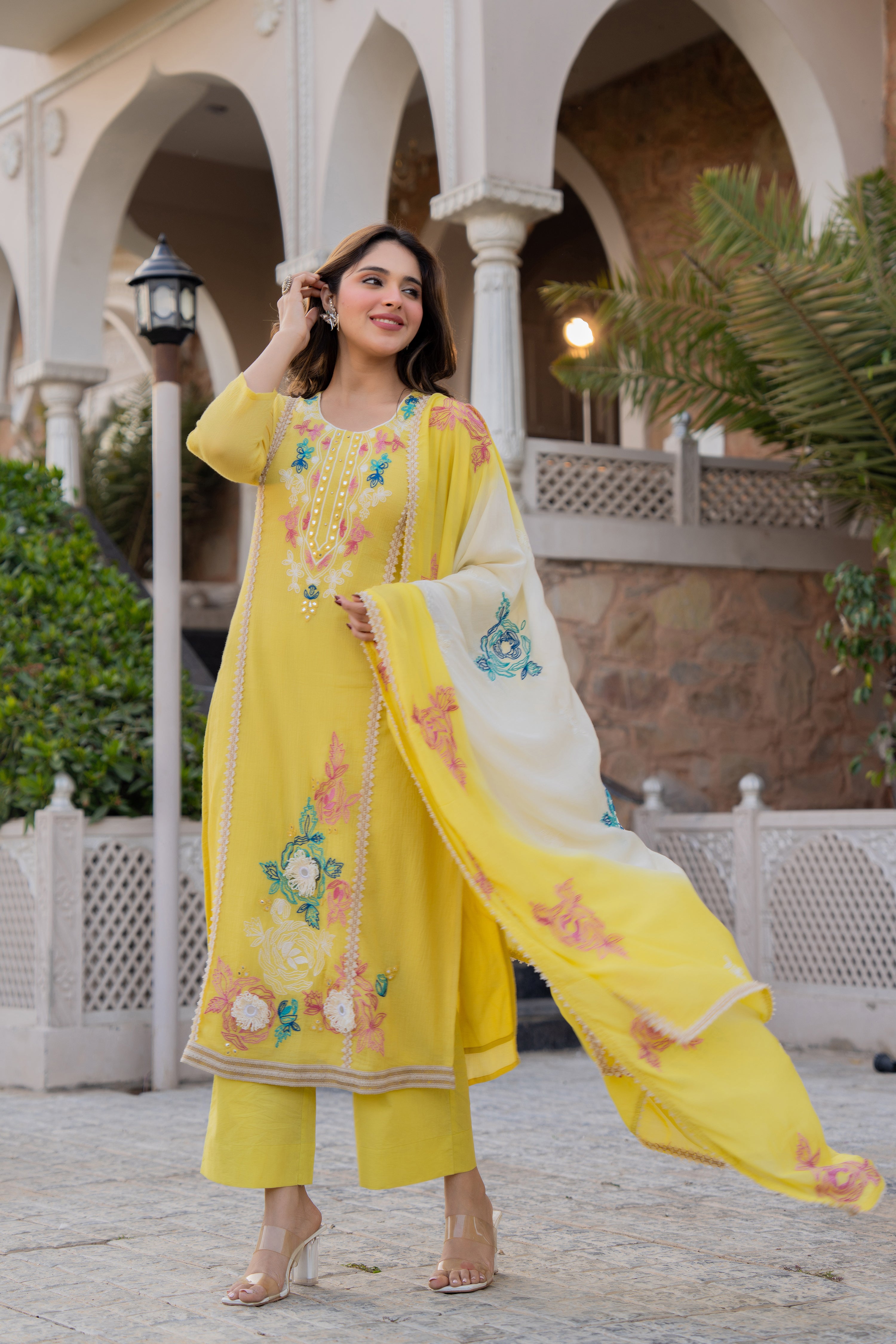 Sunlit Haldi Suit Set