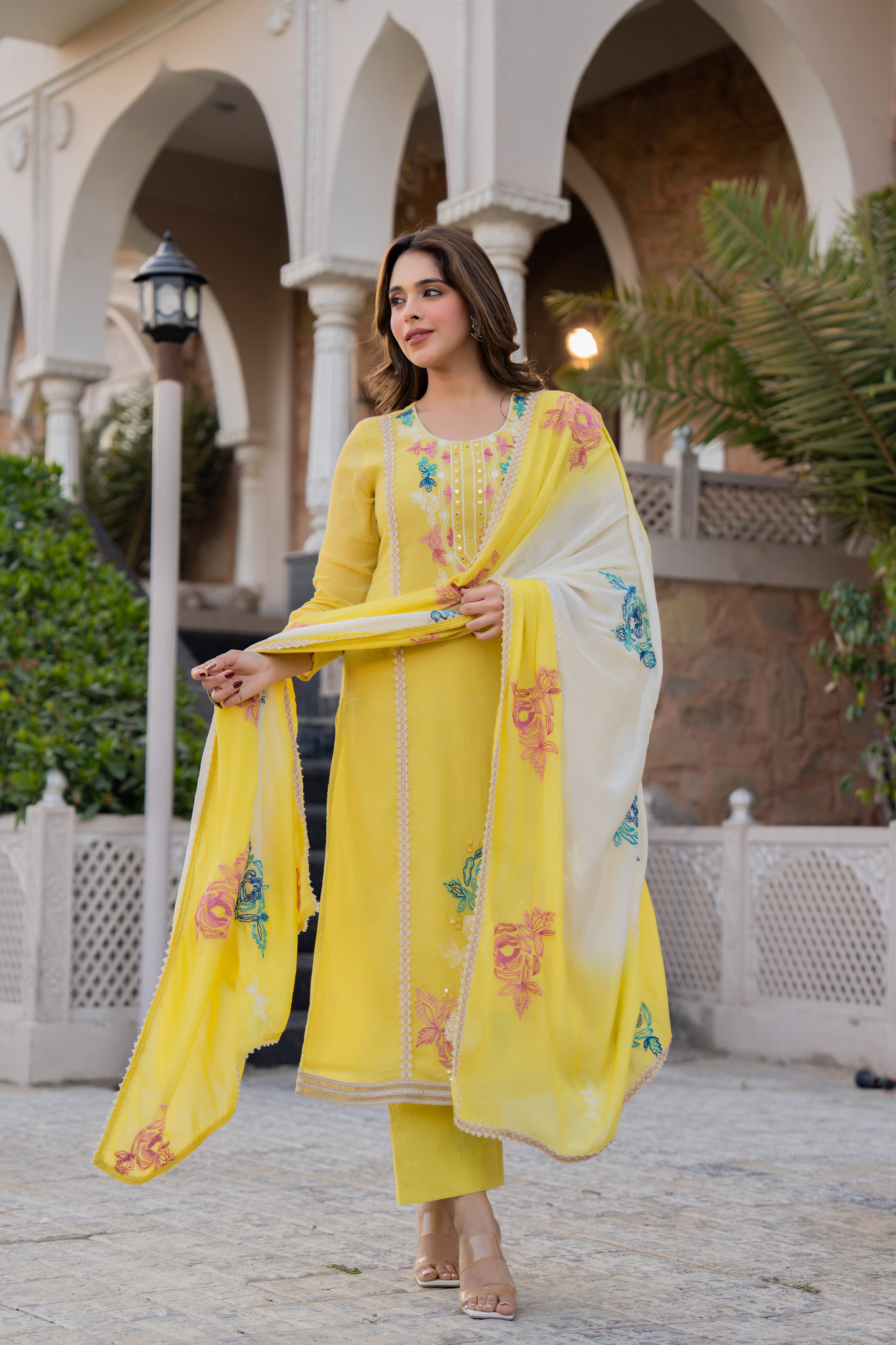 Sunlit Haldi Suit Set