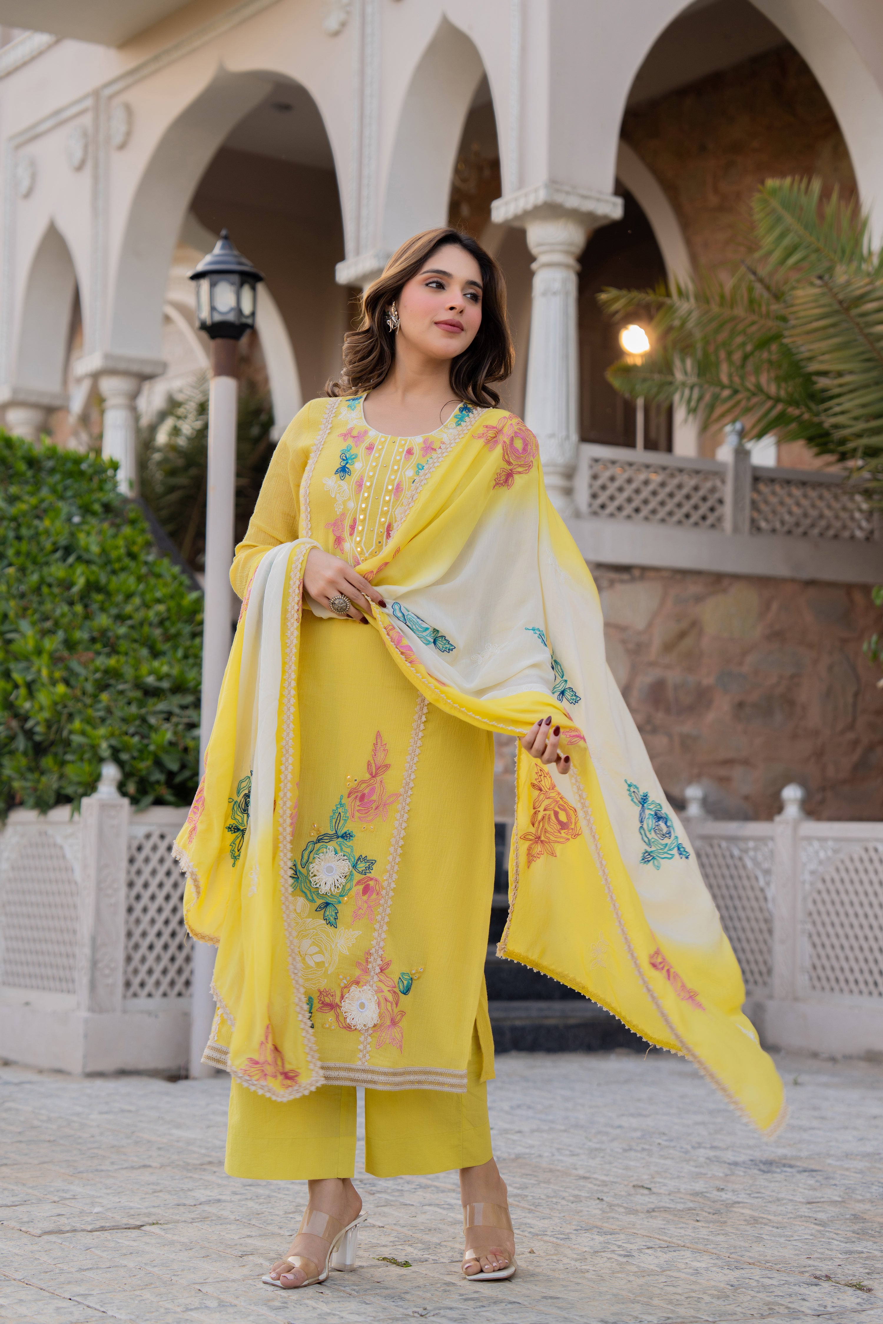 Sunlit Haldi Suit Set