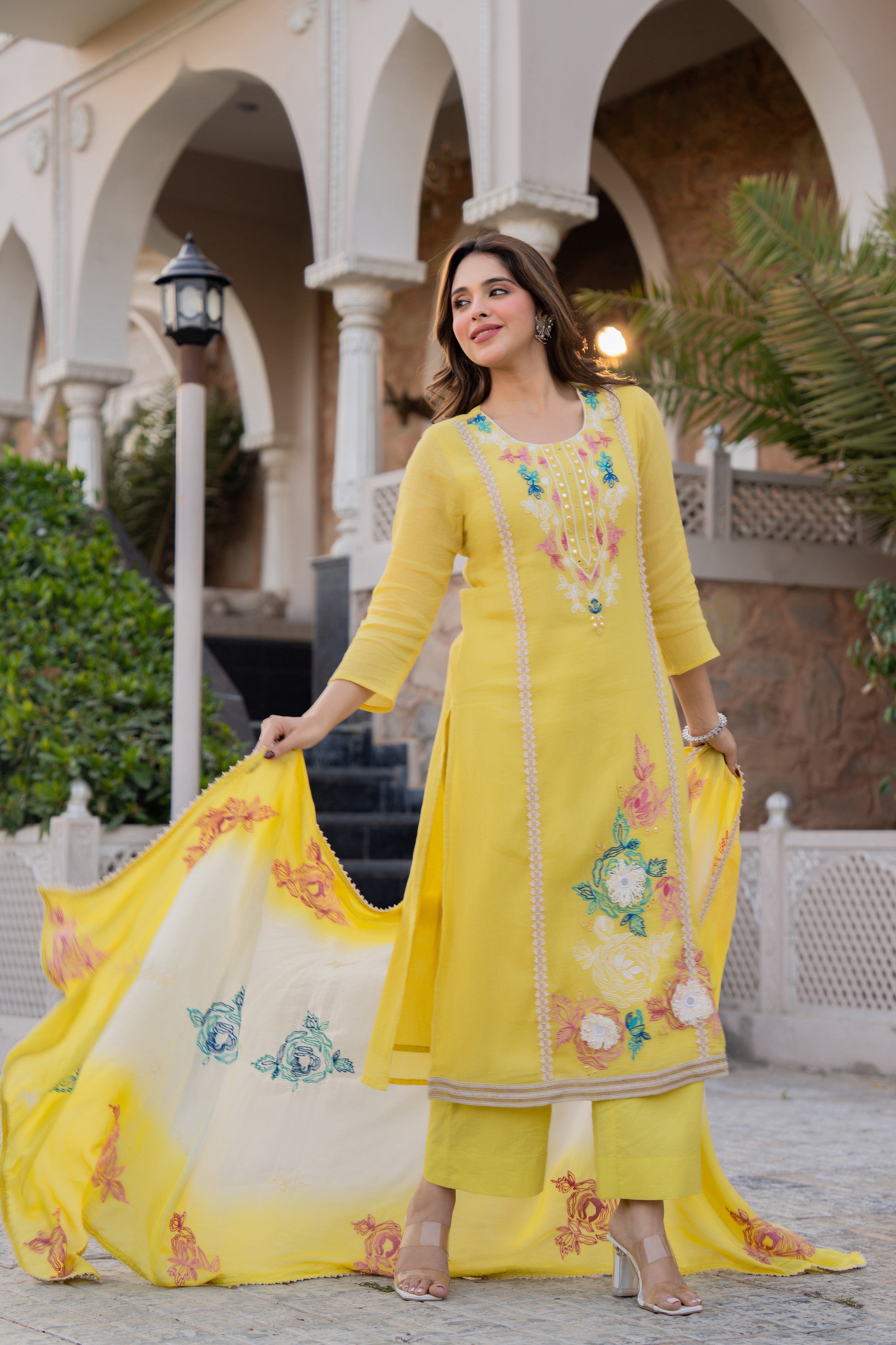 Sunlit Haldi Suit Set