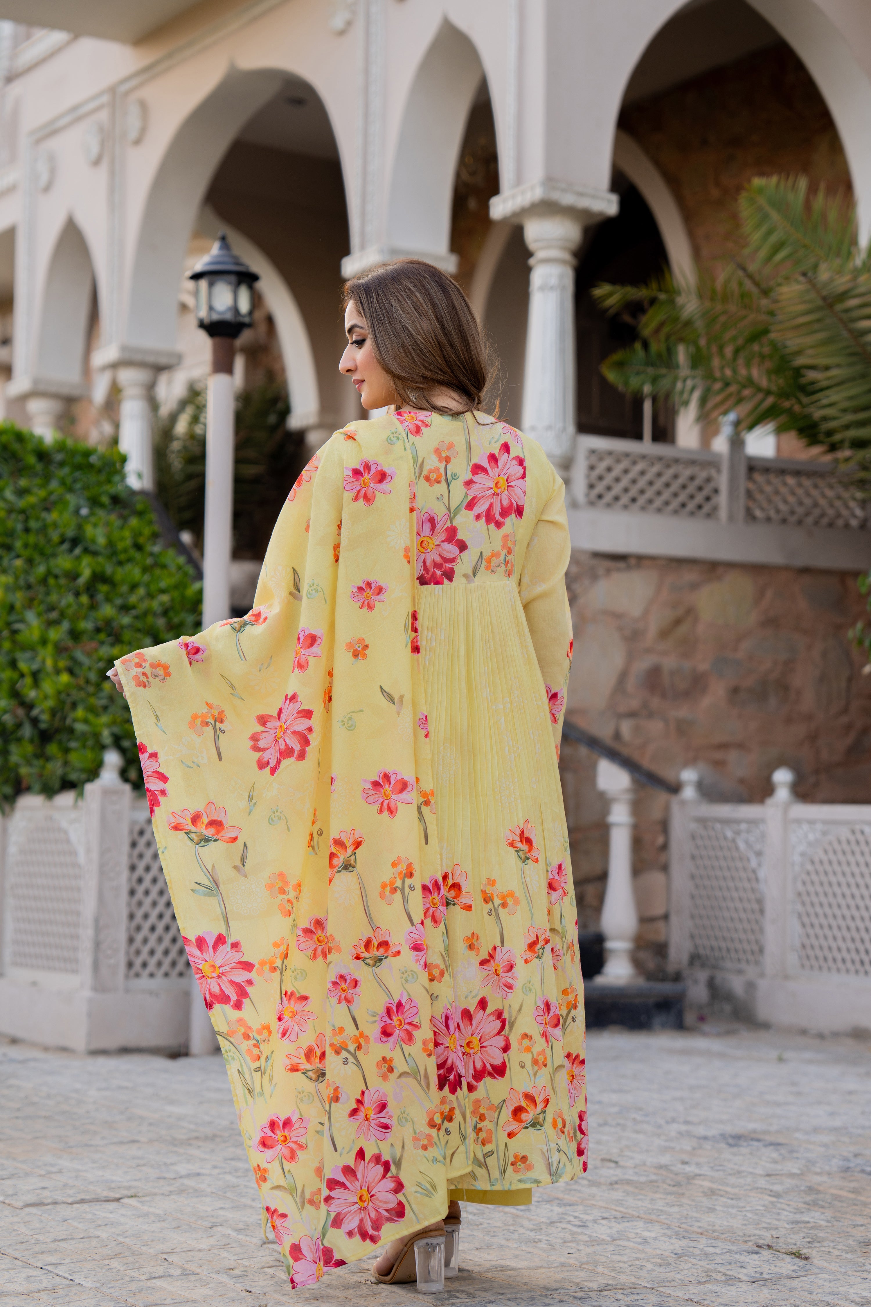 Sunlit Blossom Cotton Suit Set