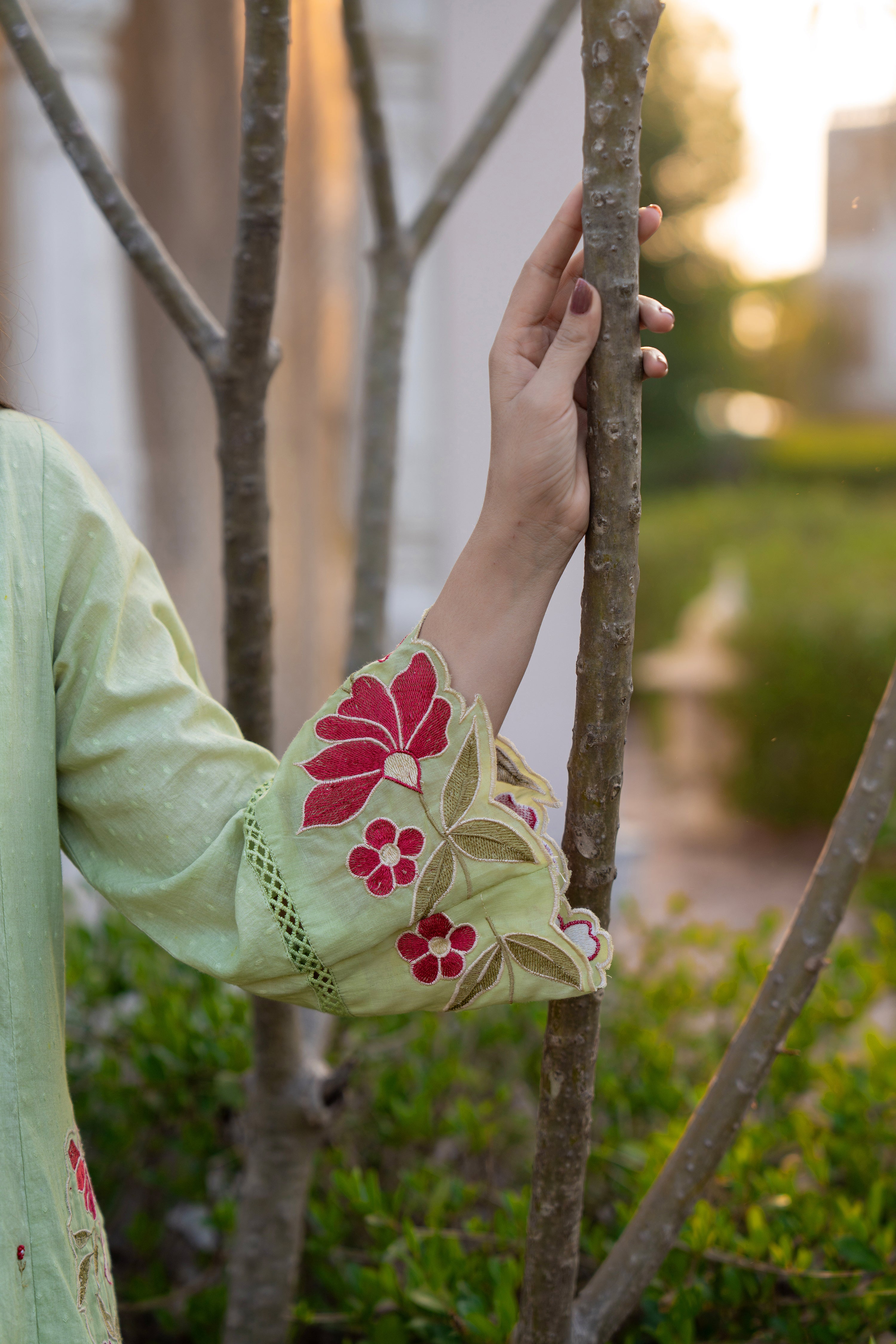 Floral Ease Cotton Dobby Suit Set