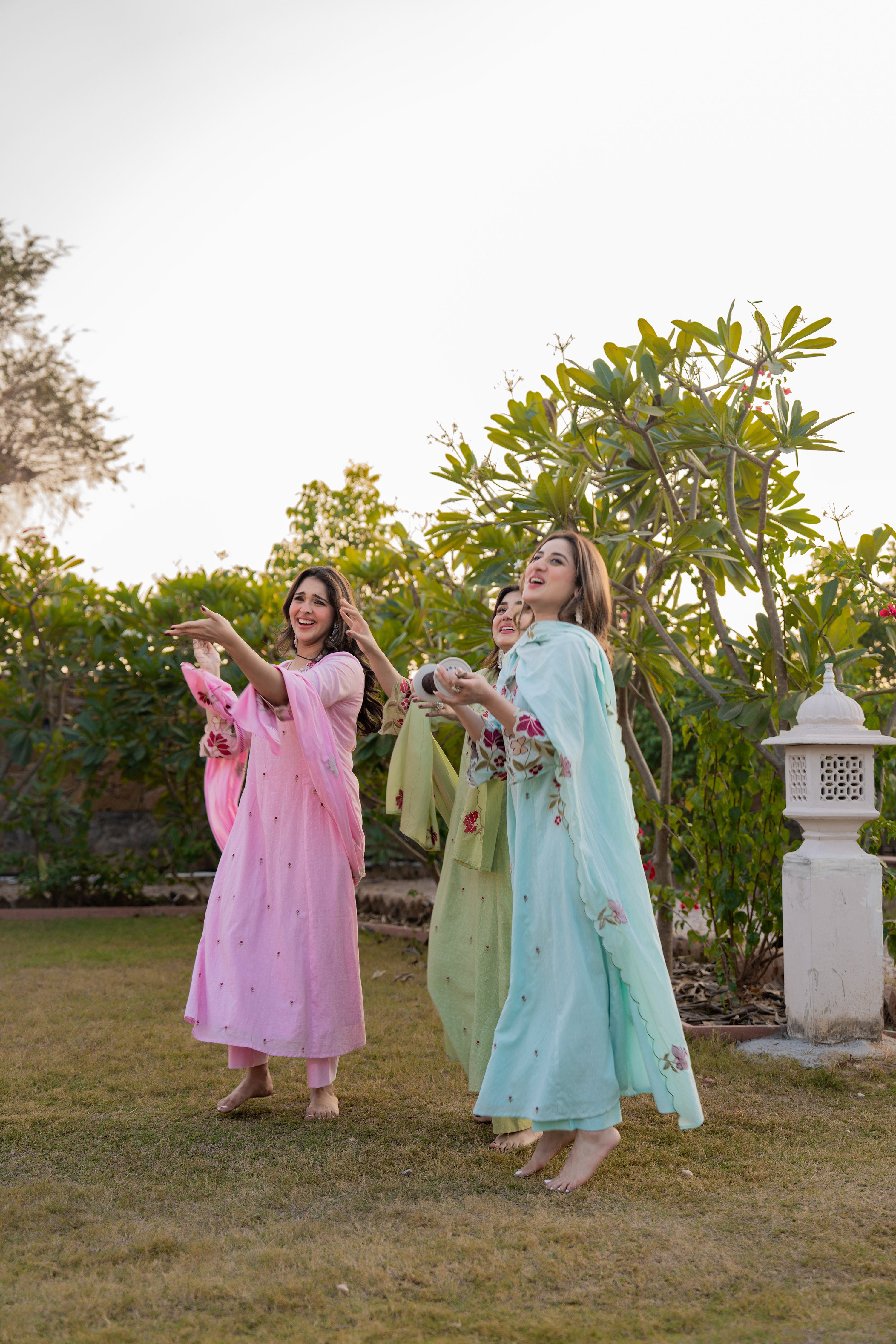 Petal Grace Cotton Dobby Suit Set