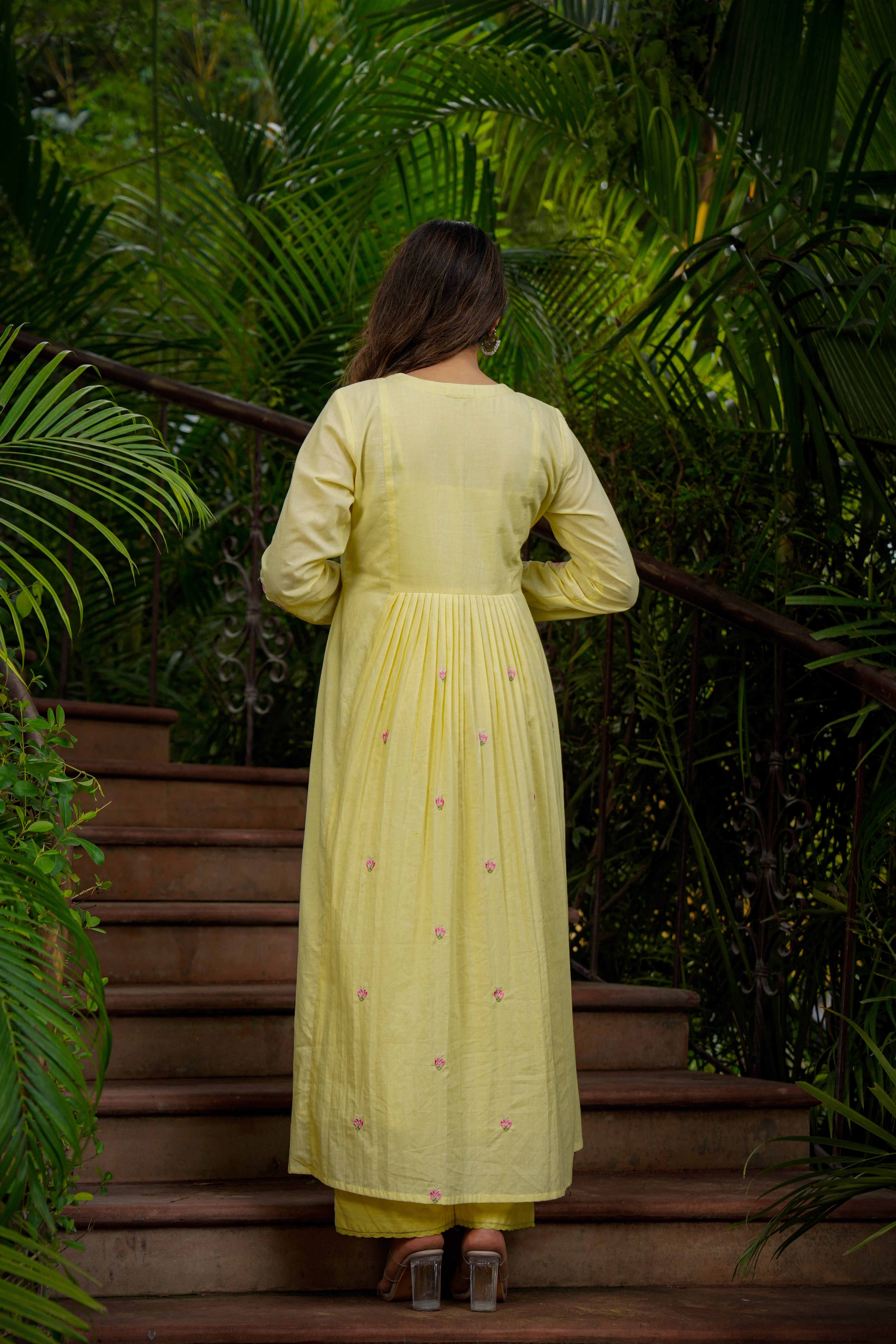 Lemon Mist Flared Suit Set