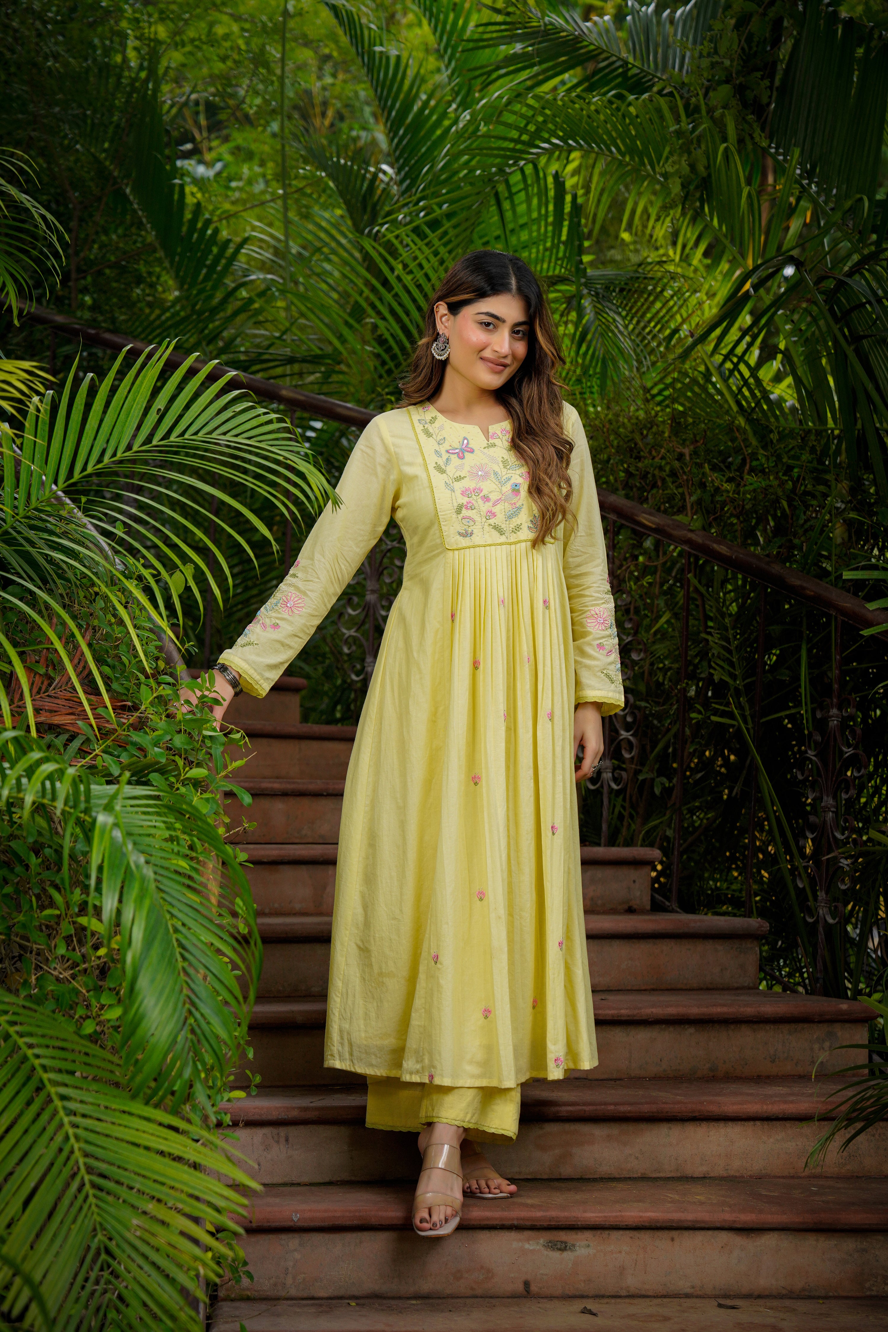 Lemon Mist Flared Suit Set