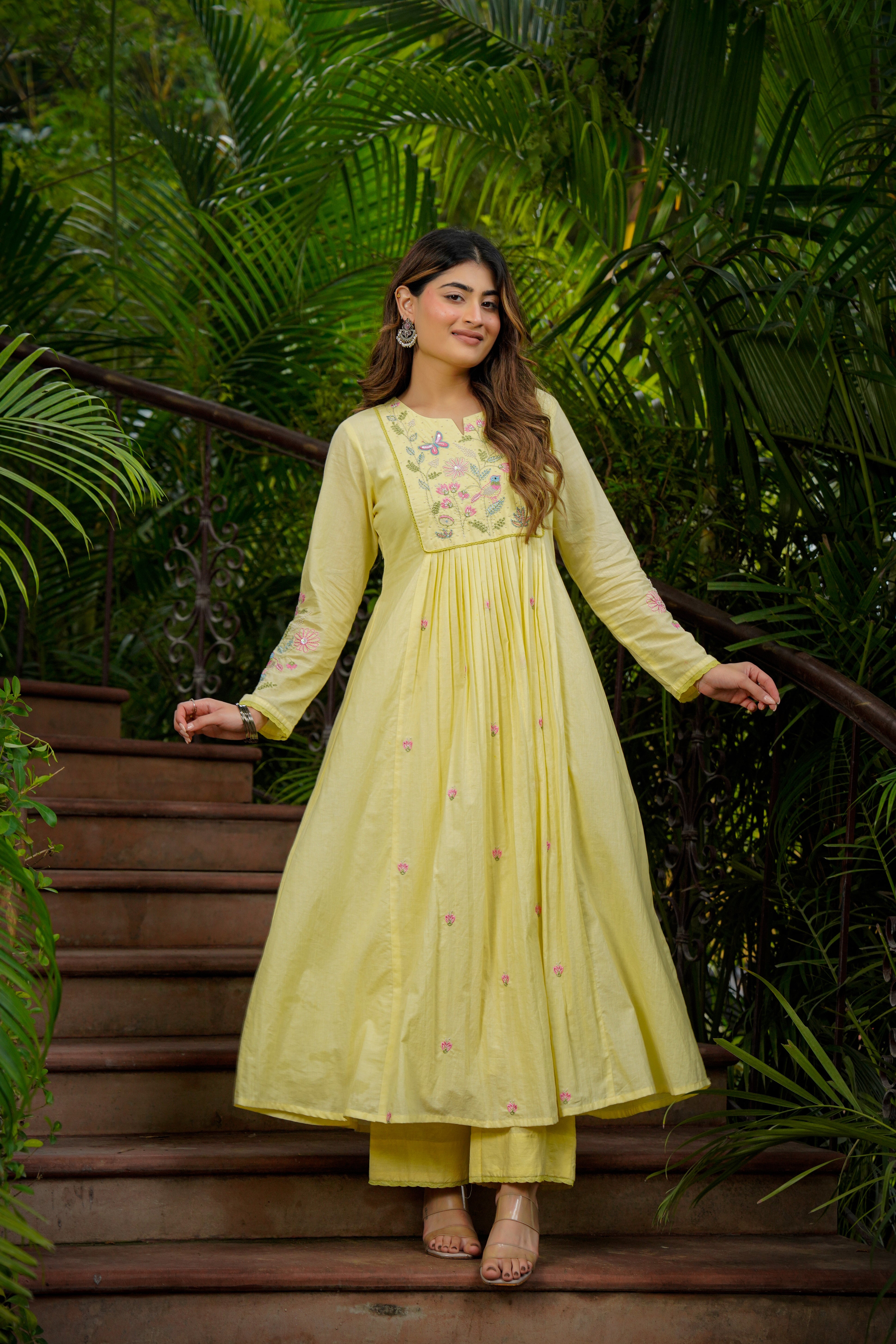 Lemon Mist Flared Suit Set