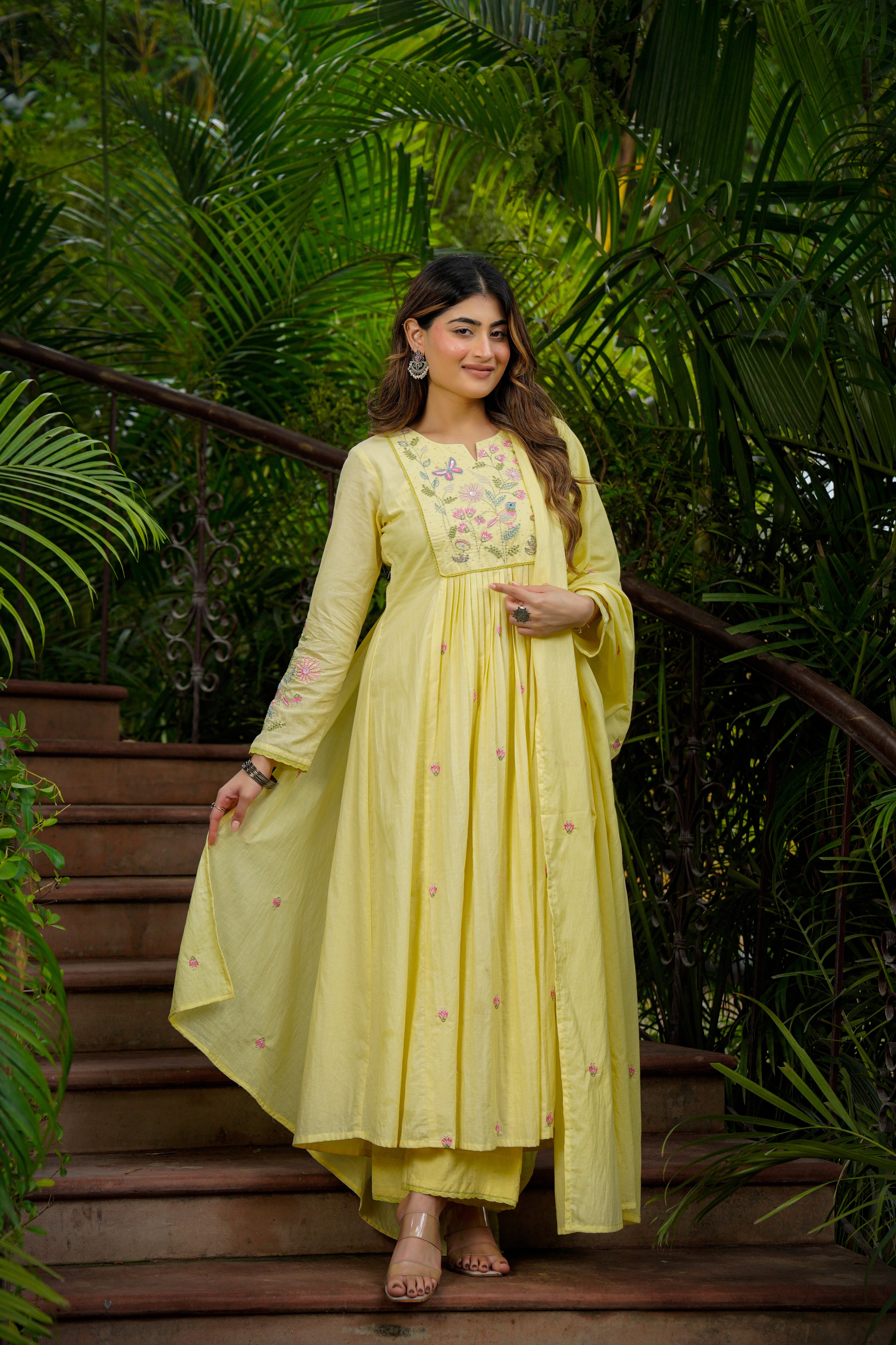 Lemon Mist Flared Suit Set