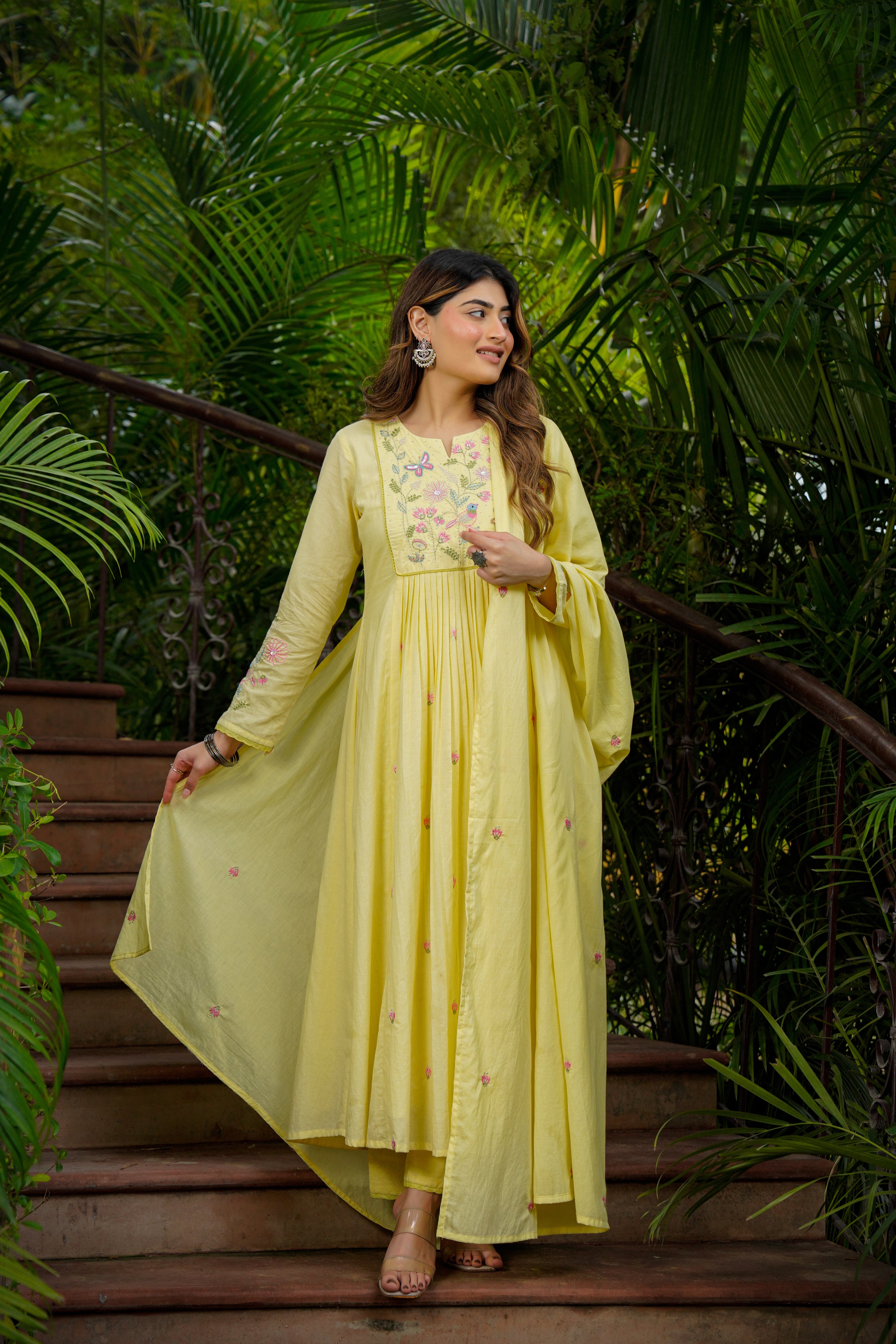 Lemon Mist Flared Suit Set