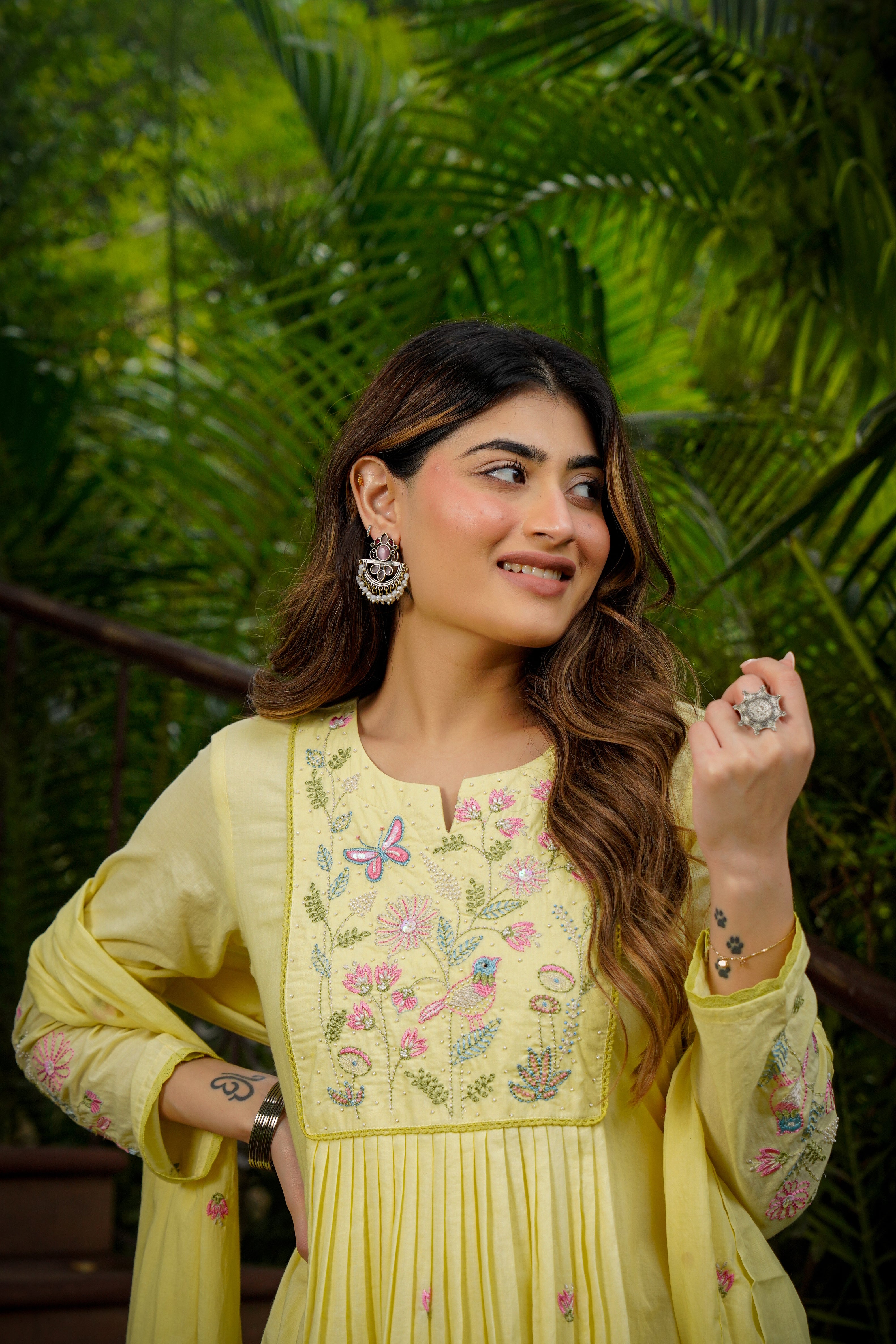 Lemon Mist Flared Suit Set