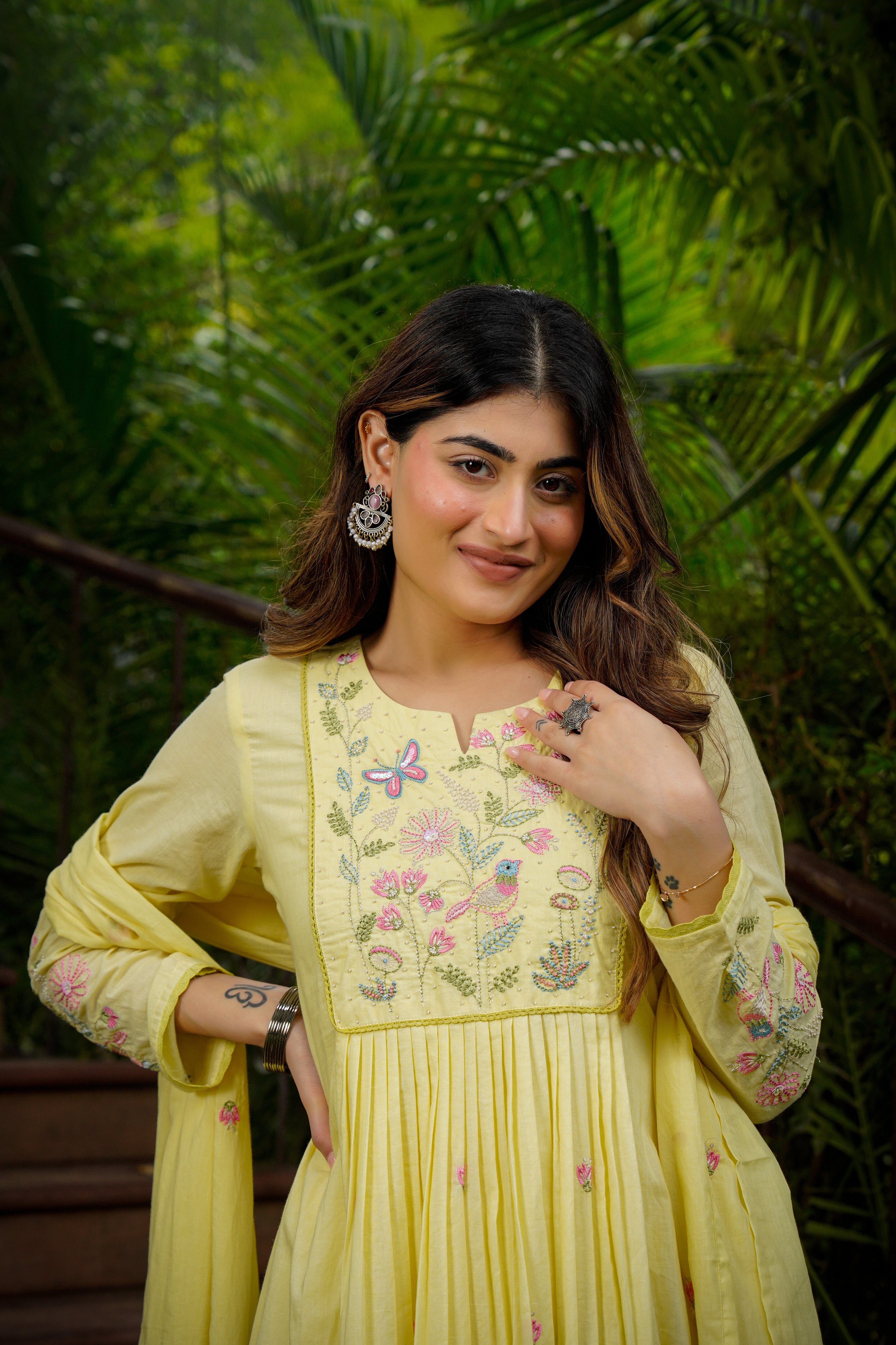 Lemon Mist Flared Suit Set