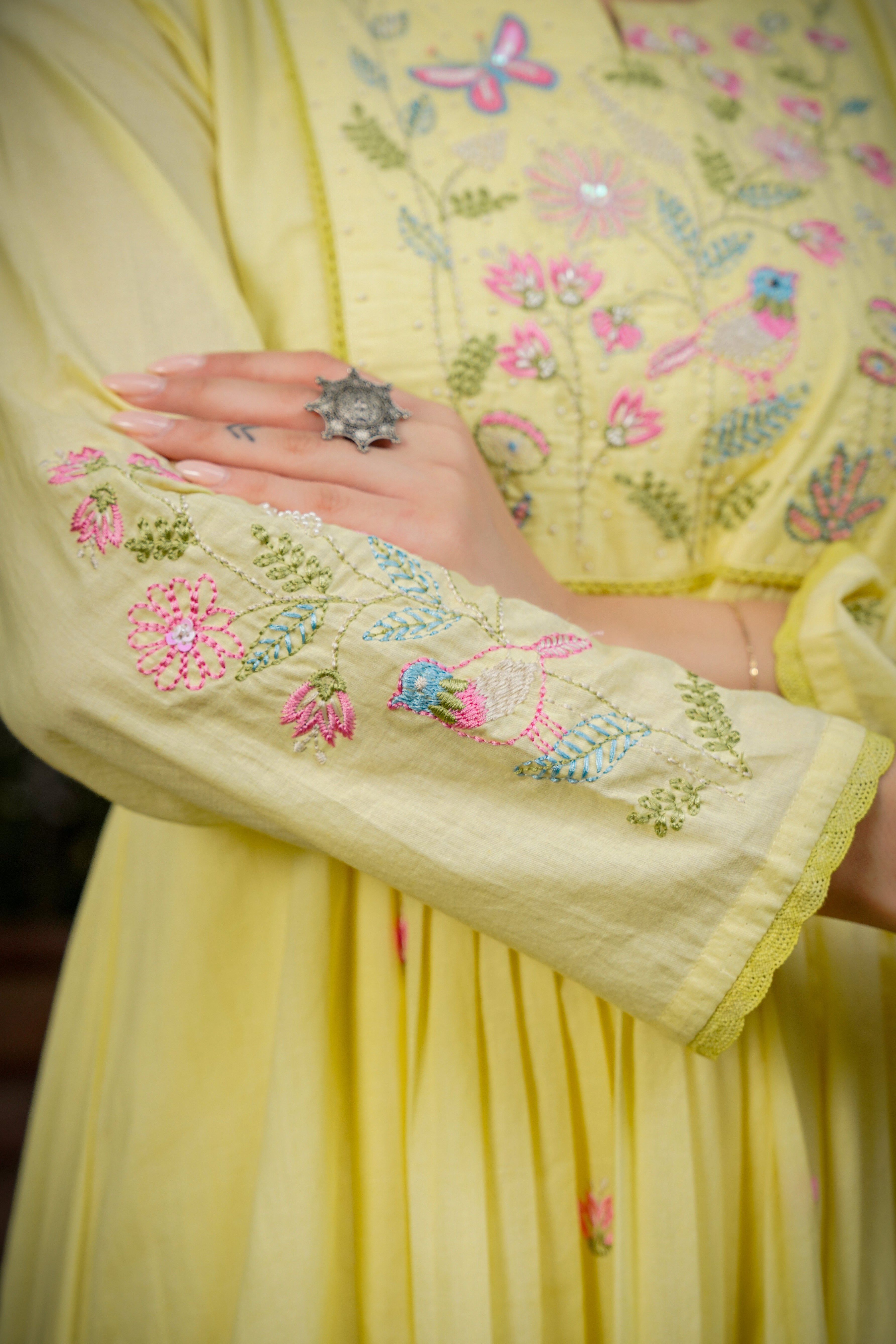 Lemon Mist Flared Suit Set