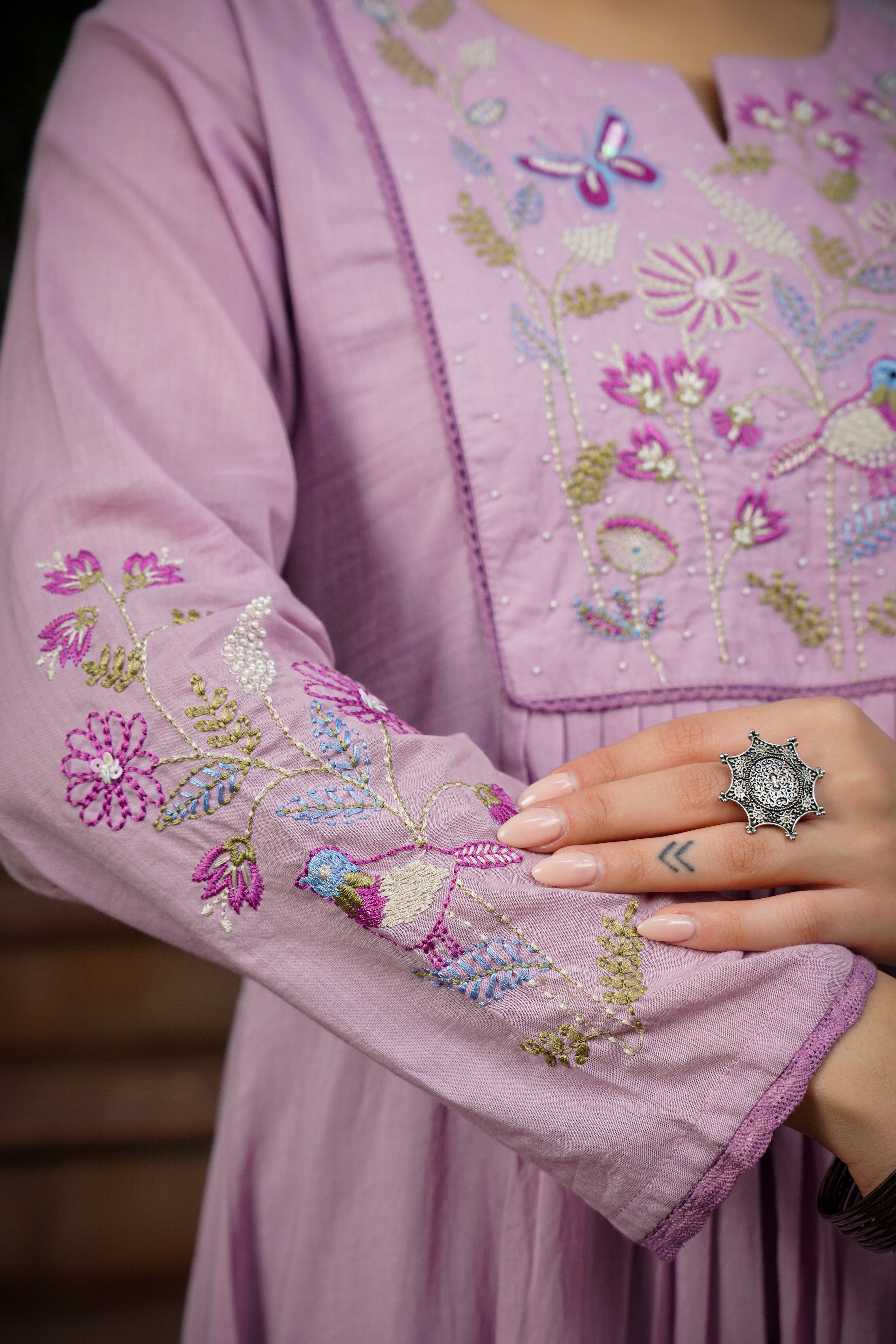 Lilac Grace Flared Suit Set