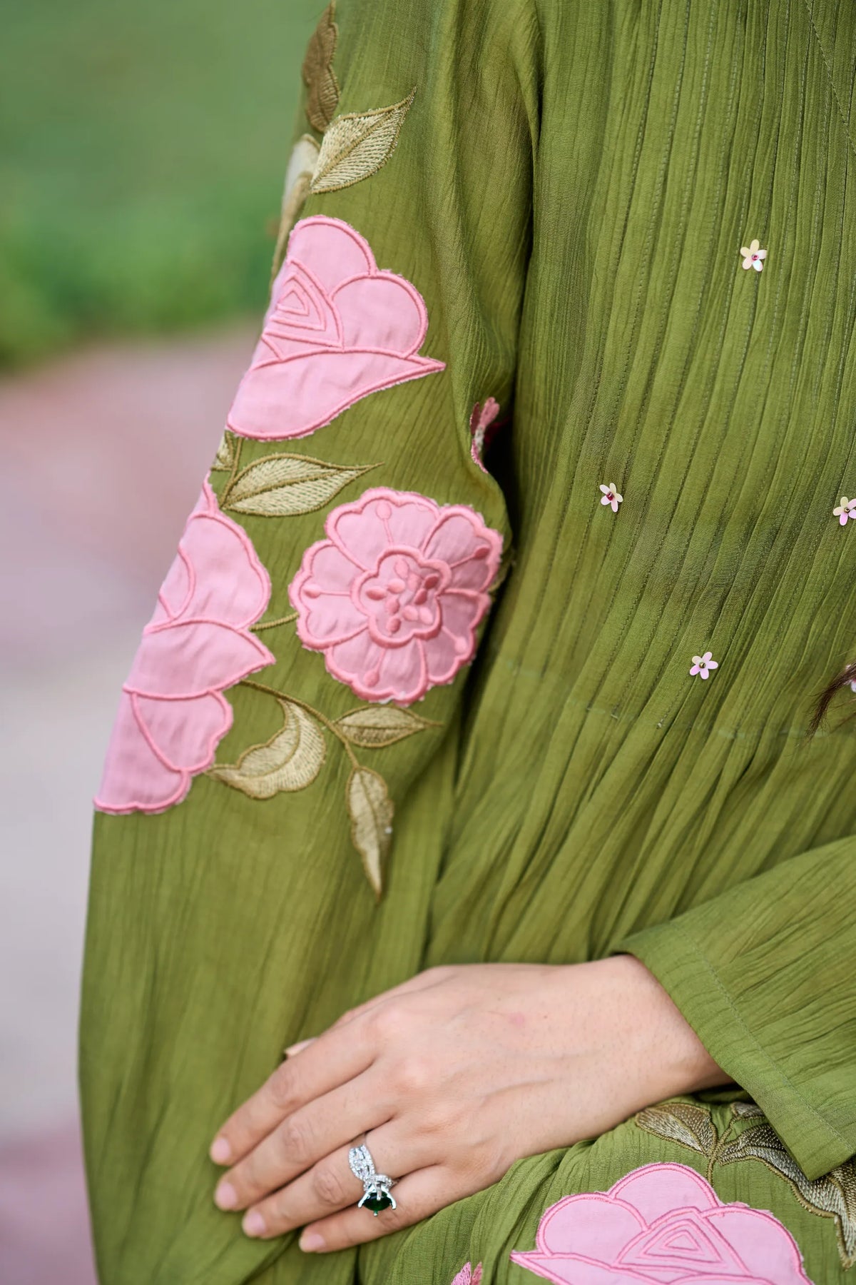 Olive Blossom Co-ord Set