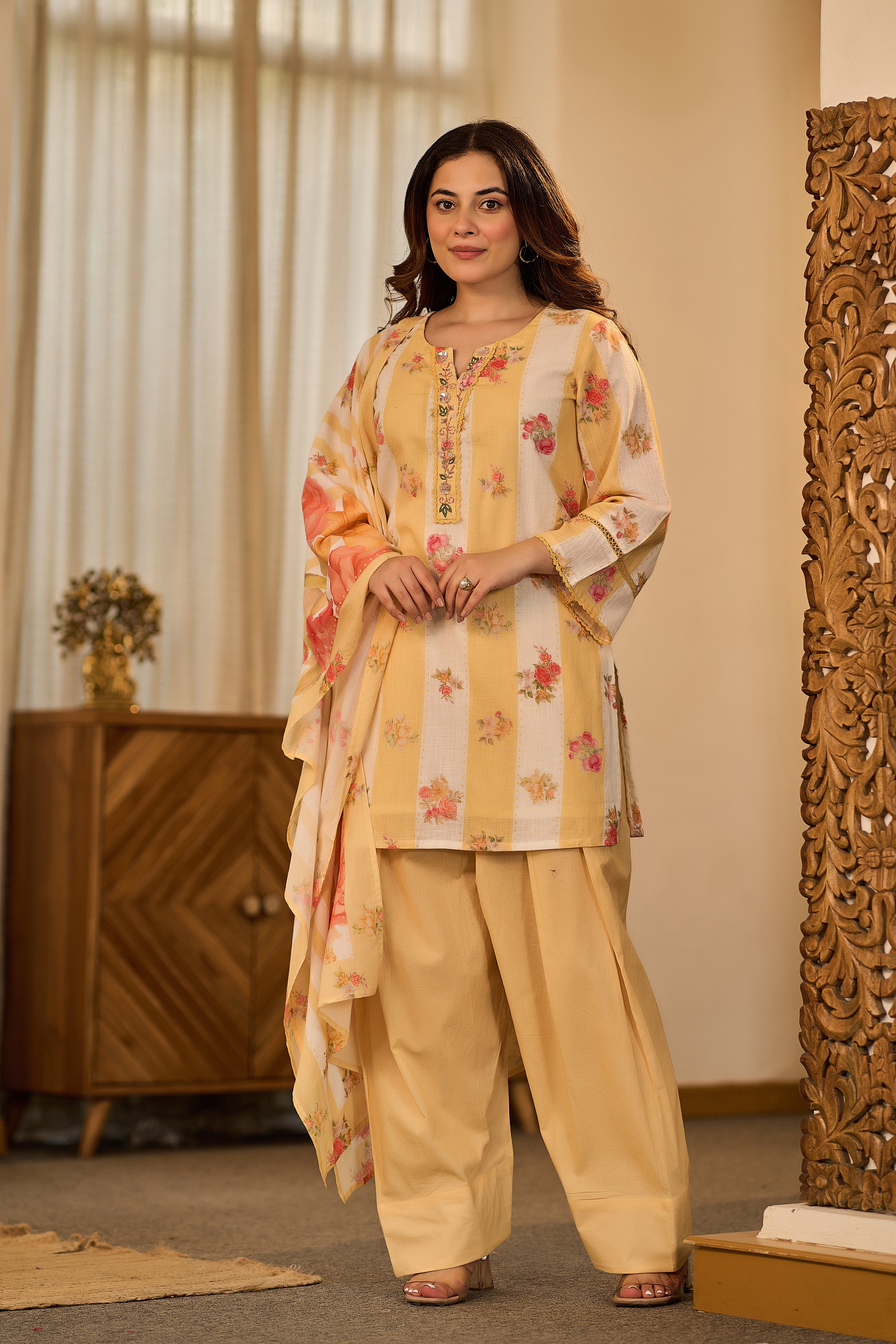 Sunlit Floral Suit Set