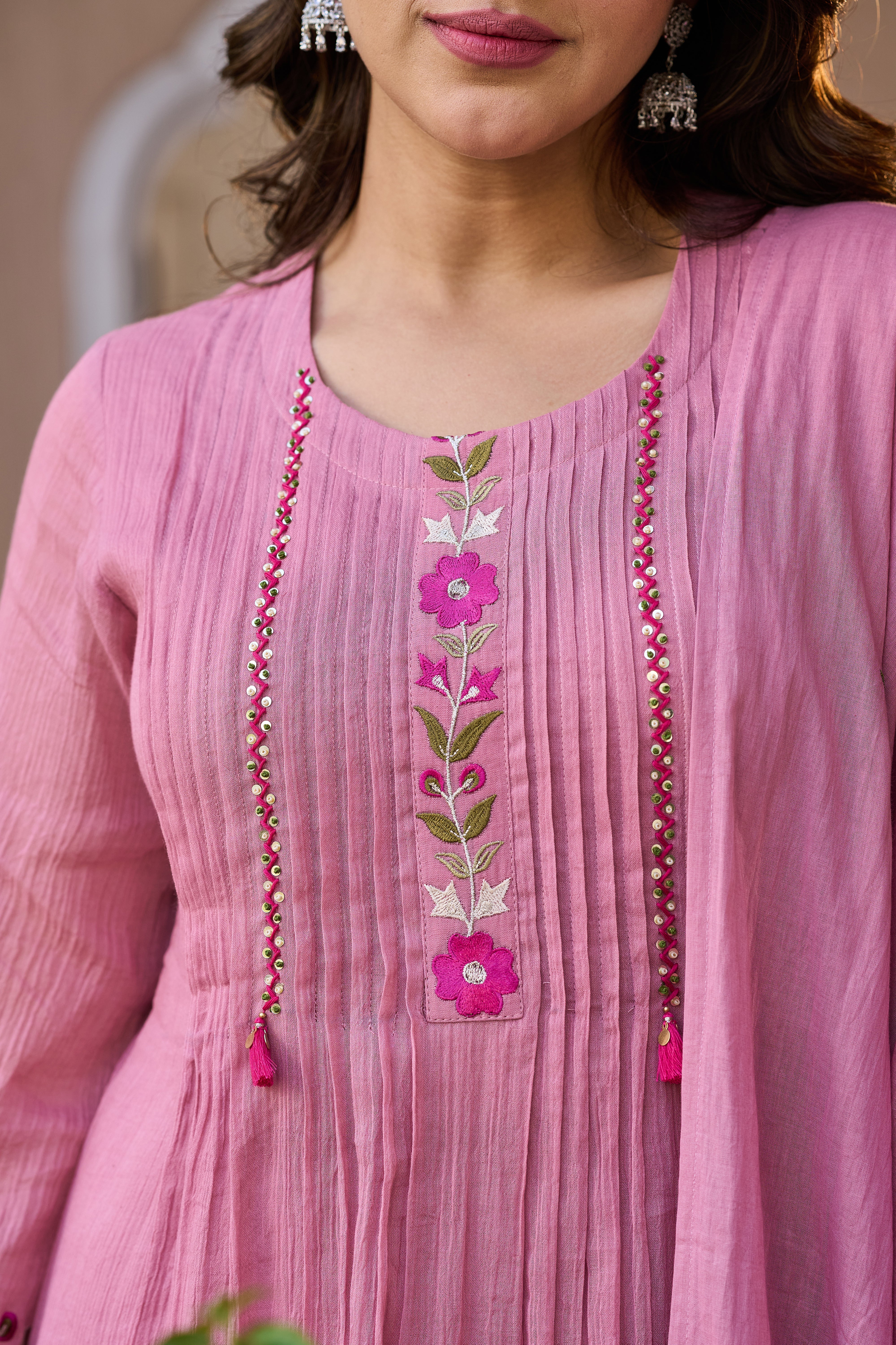 Blush Petal Elegance Suit Set