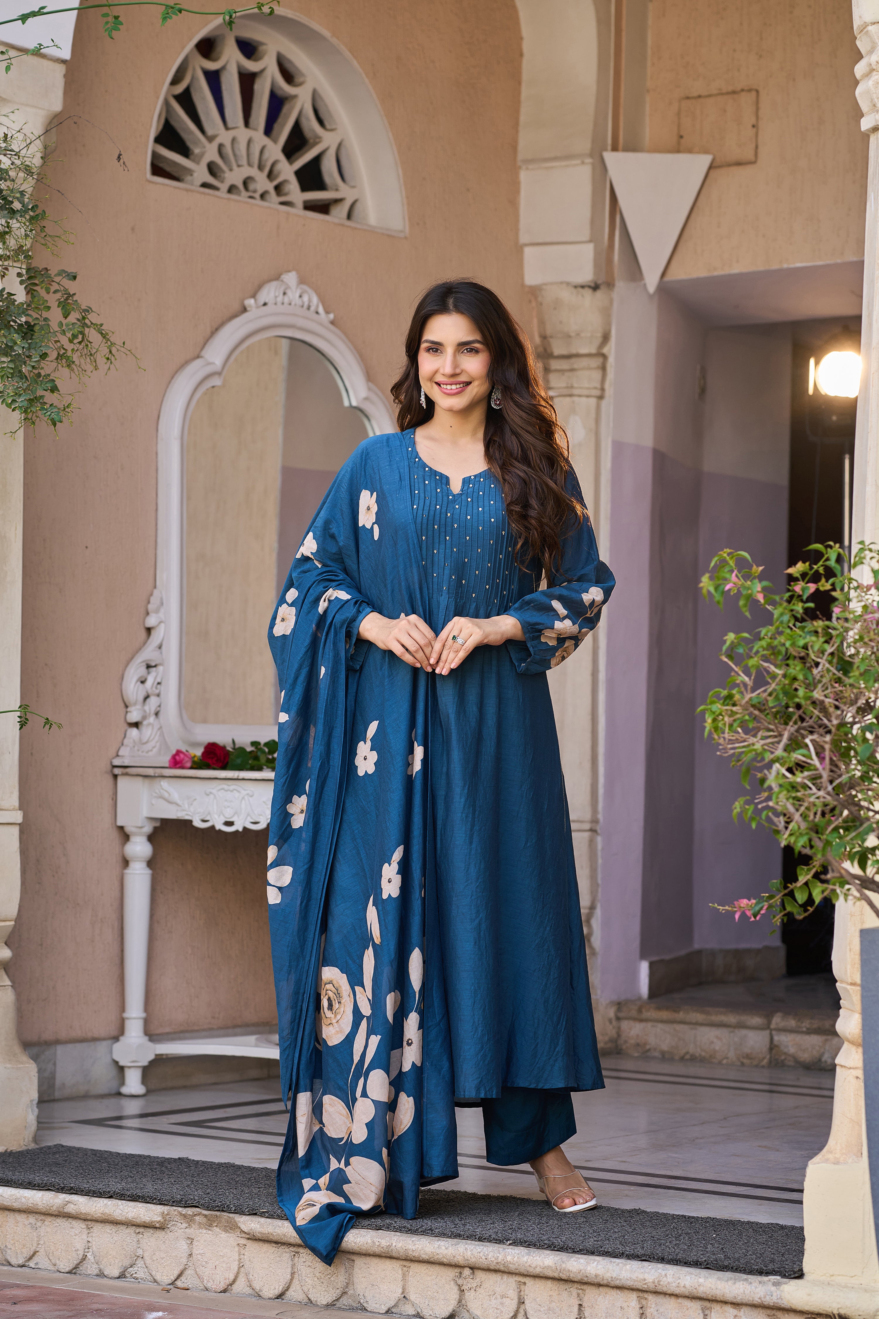 Azure Pleated Grace Set