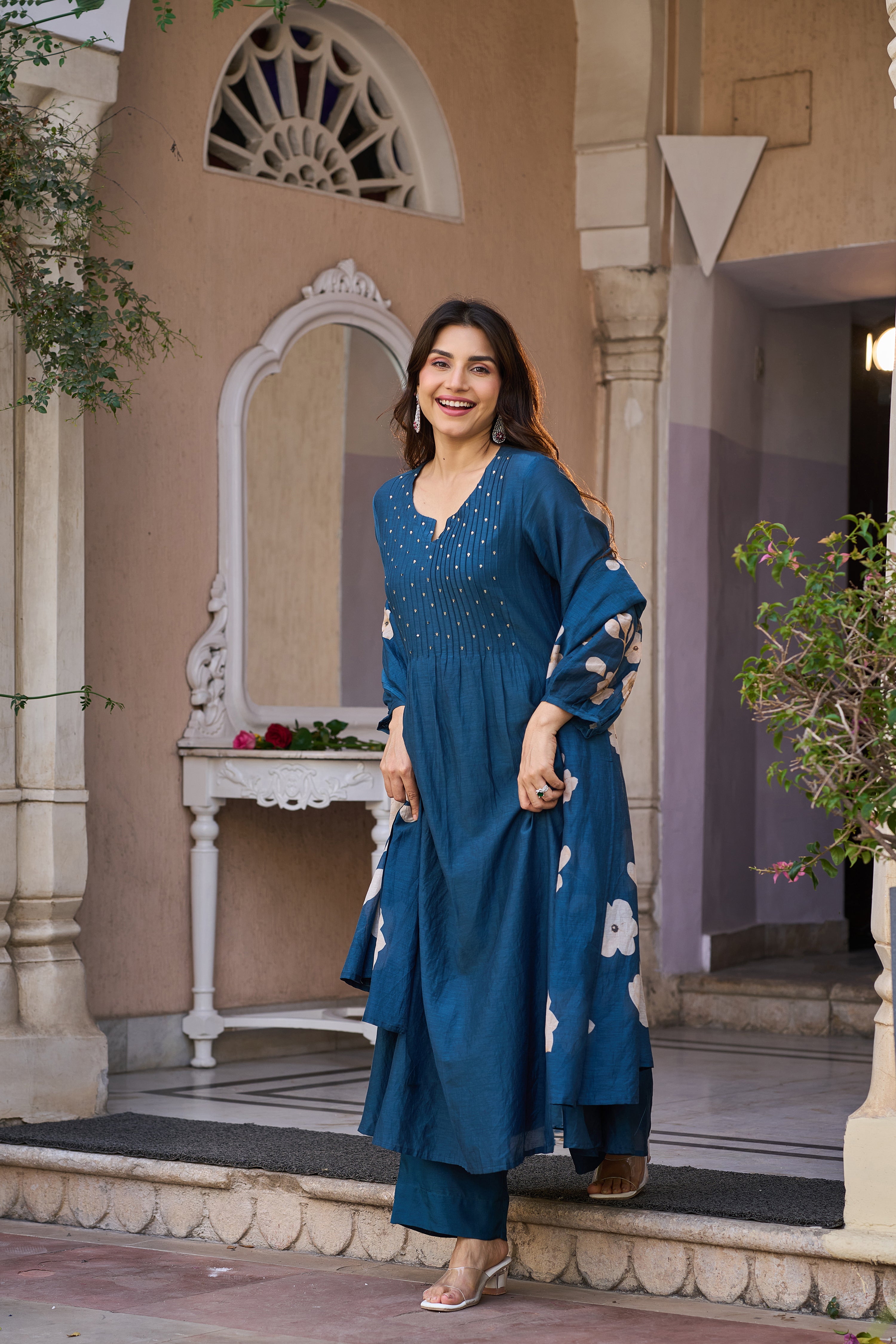 Azure Pleated Grace Set
