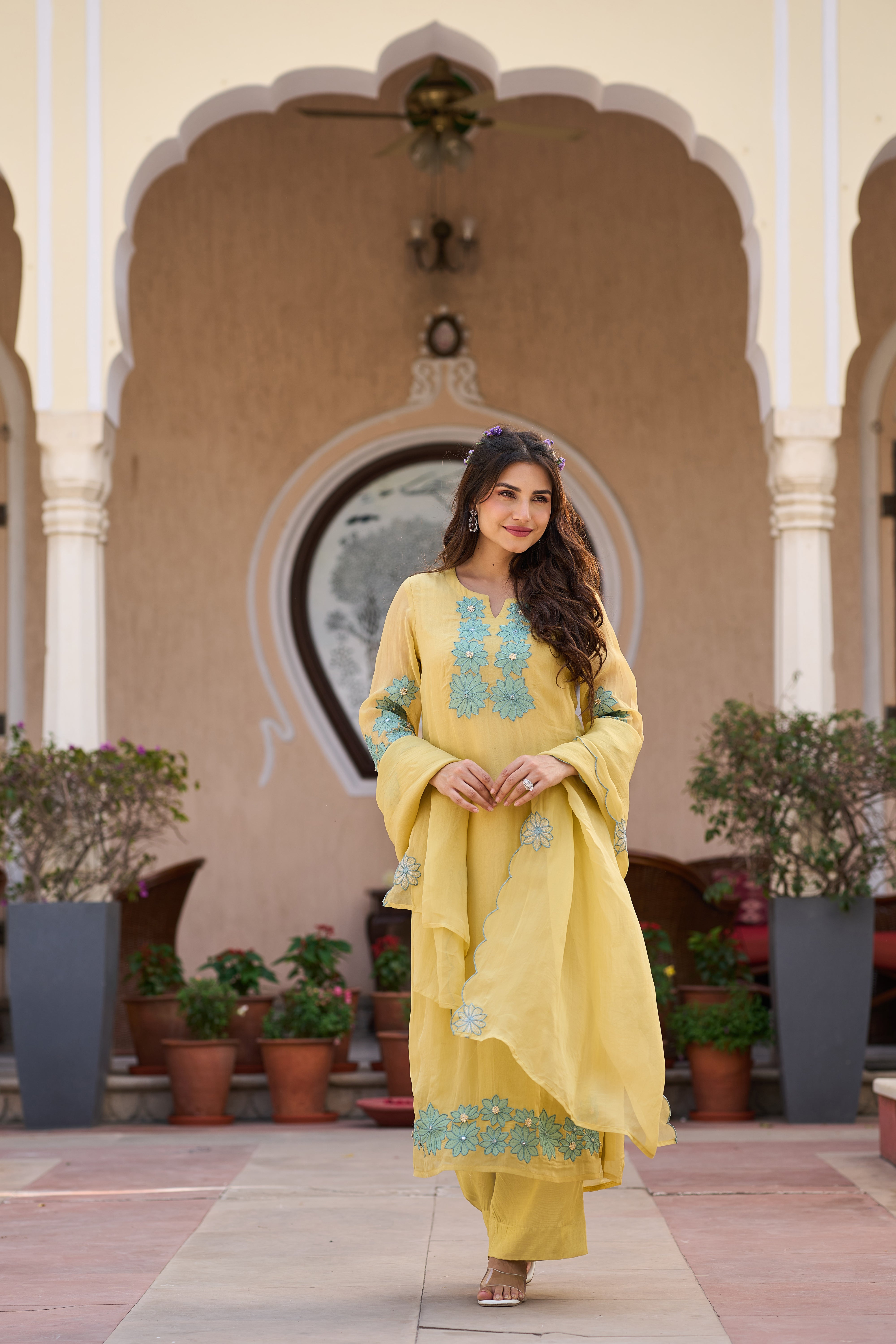 Royal Bloom Suit Set