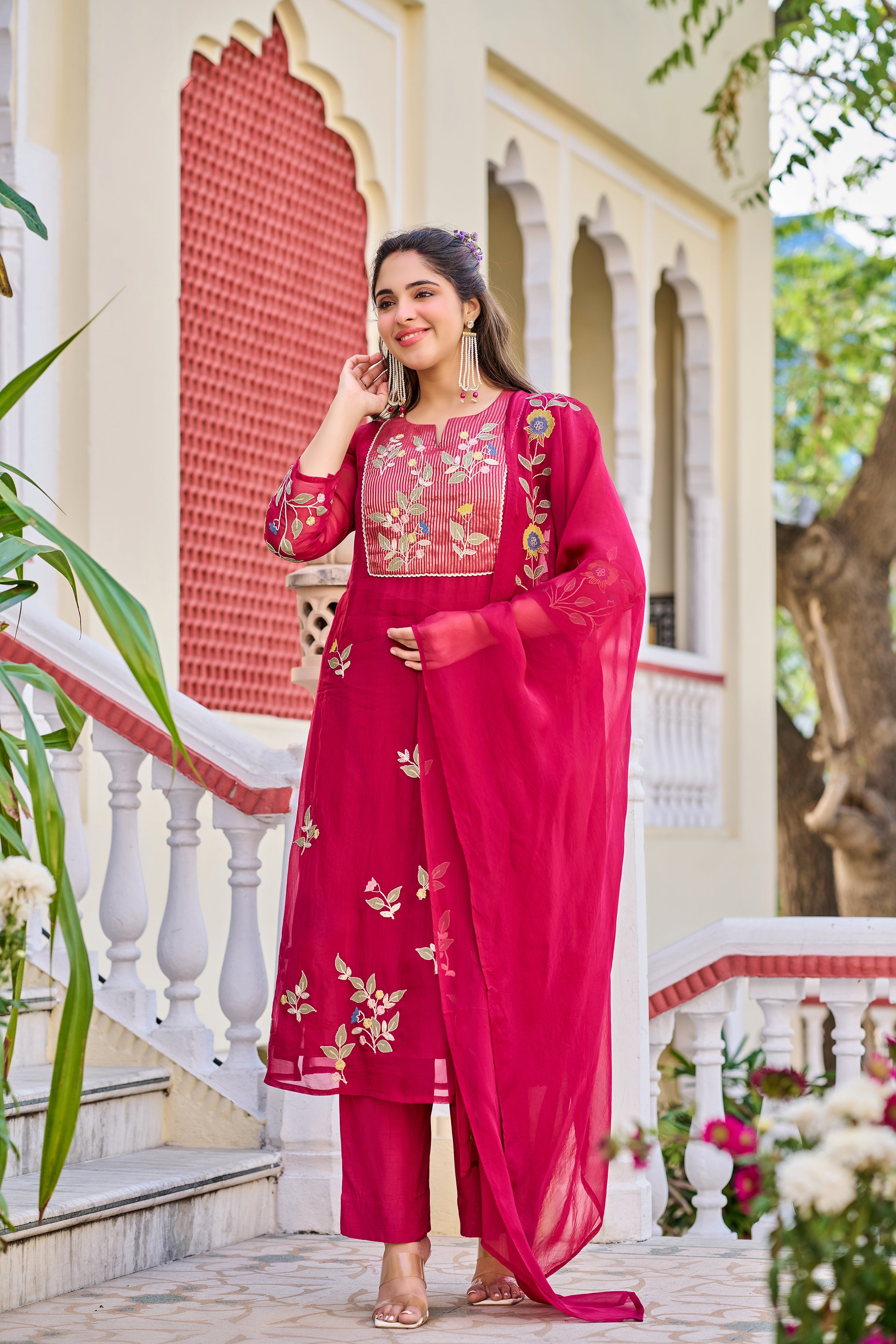 Bloom Organza Suit Set